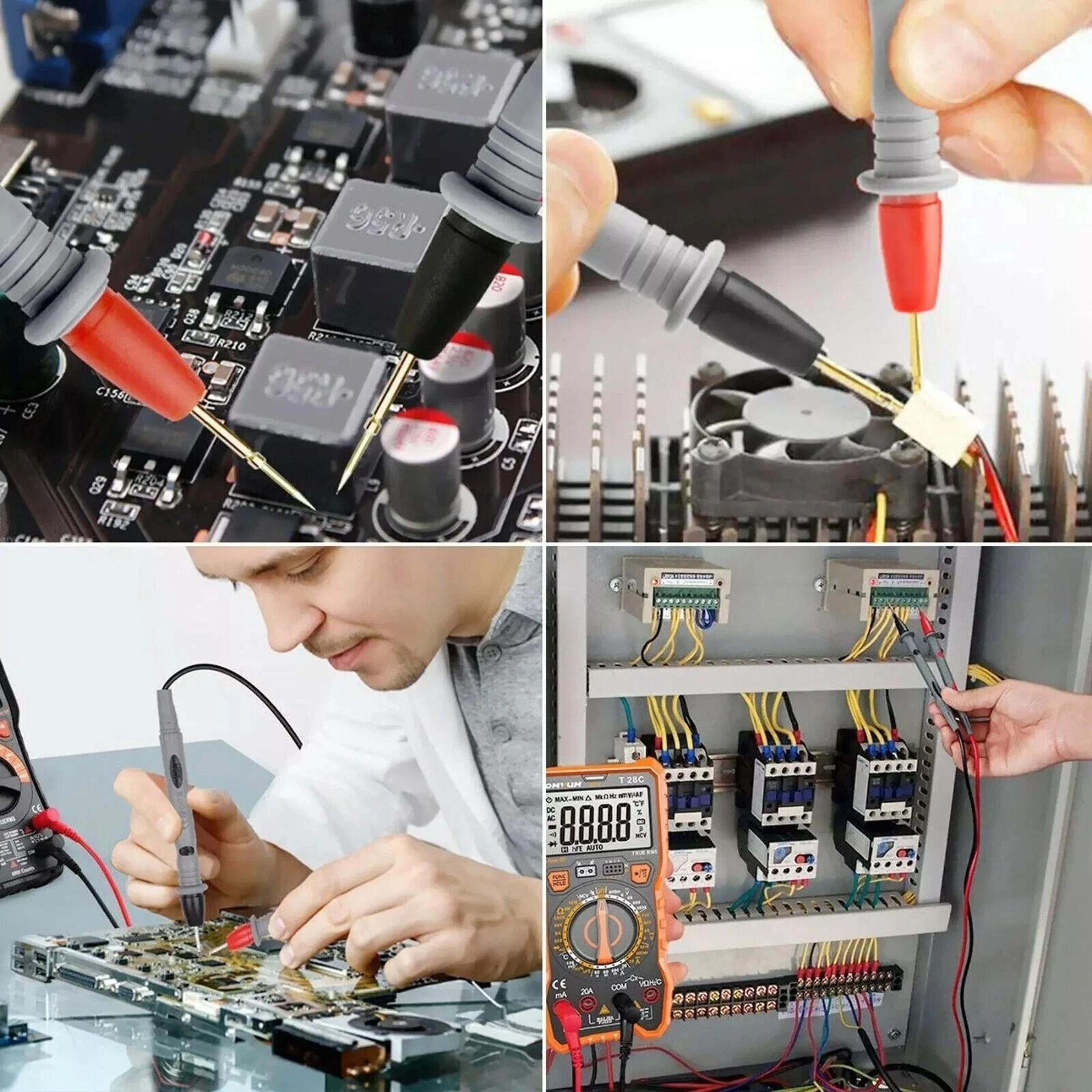 Multimeter Test Leads With Alligator Clips For Fluke Meter  Premium Electrical Probes 6