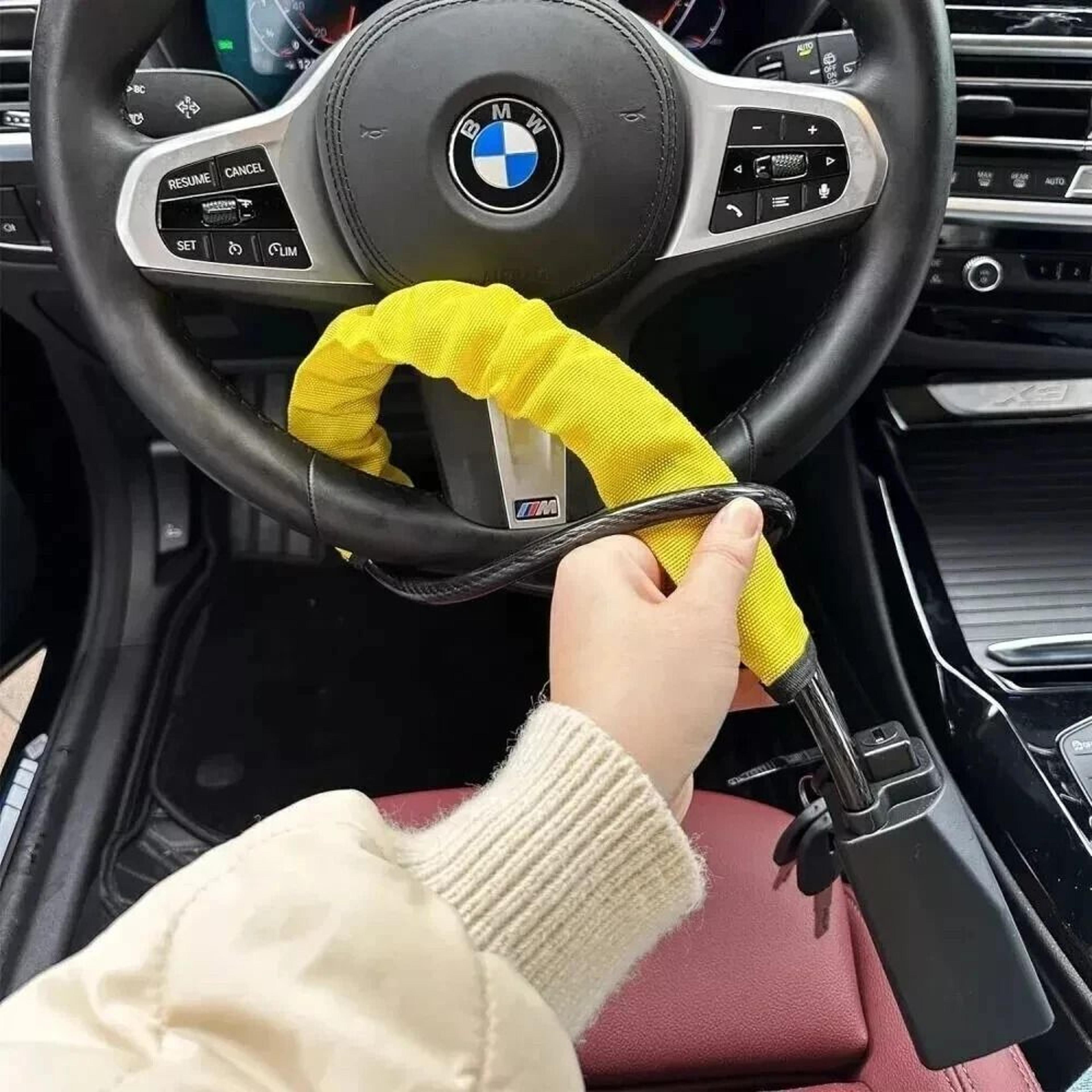 universal anti-theft steering wheel lock for car, truck, and suv security