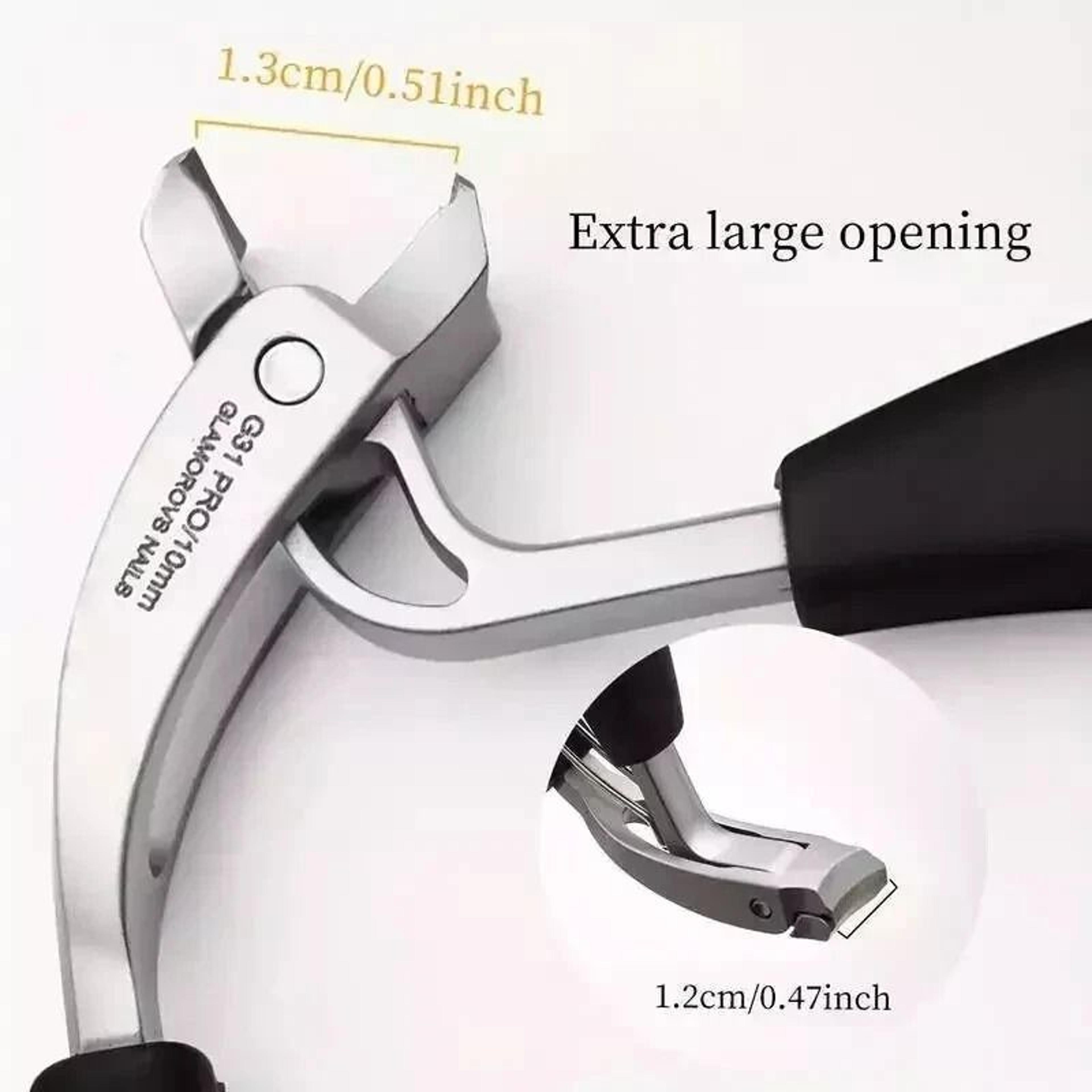 Extra Large Stainless Steel Toe Nail Clippers For Thick Nails  Heavy Duty Professional Pedicure Too 2