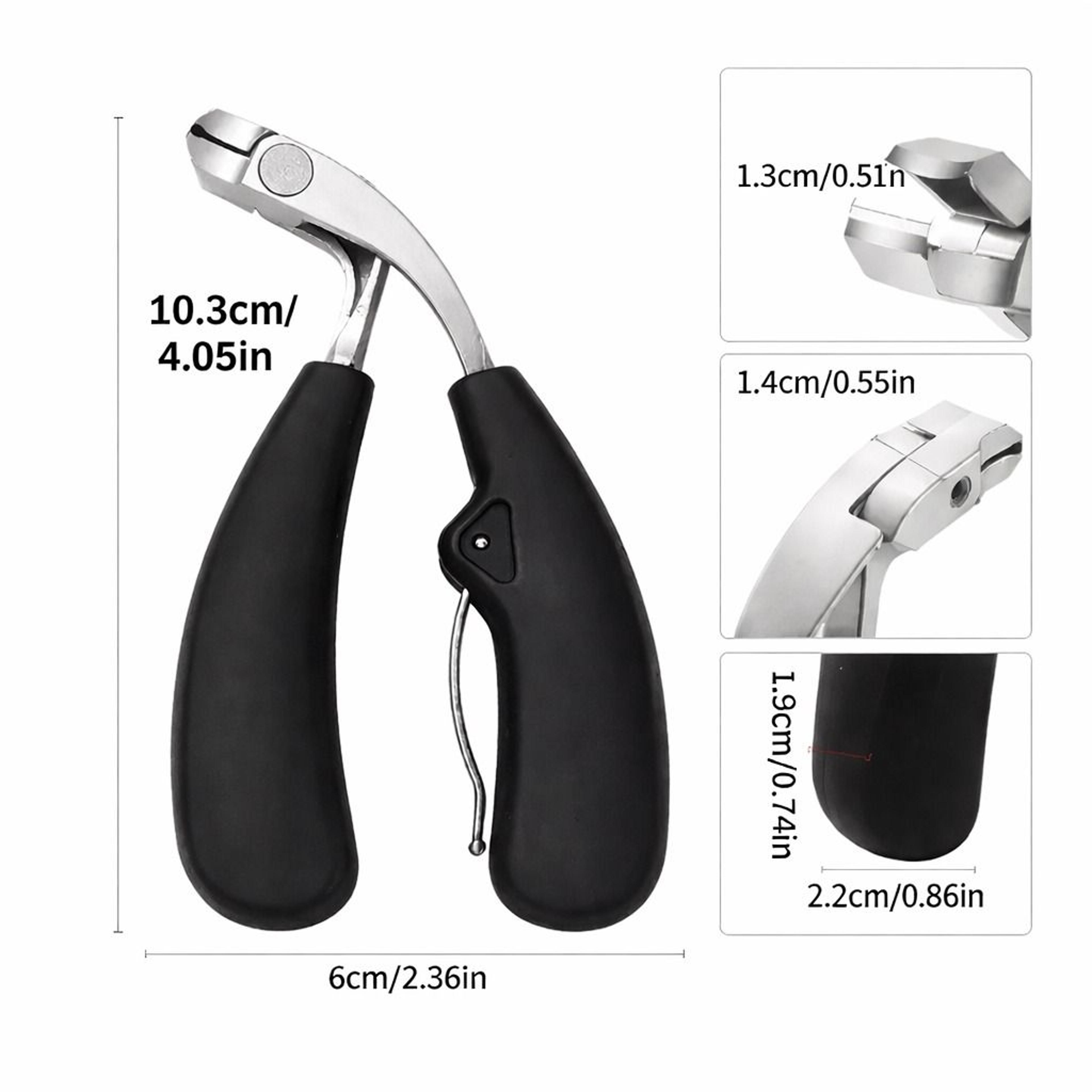 Extra Large Stainless Steel Toe Nail Clippers For Thick Nails  Heavy Duty Professional Pedicure Too 3