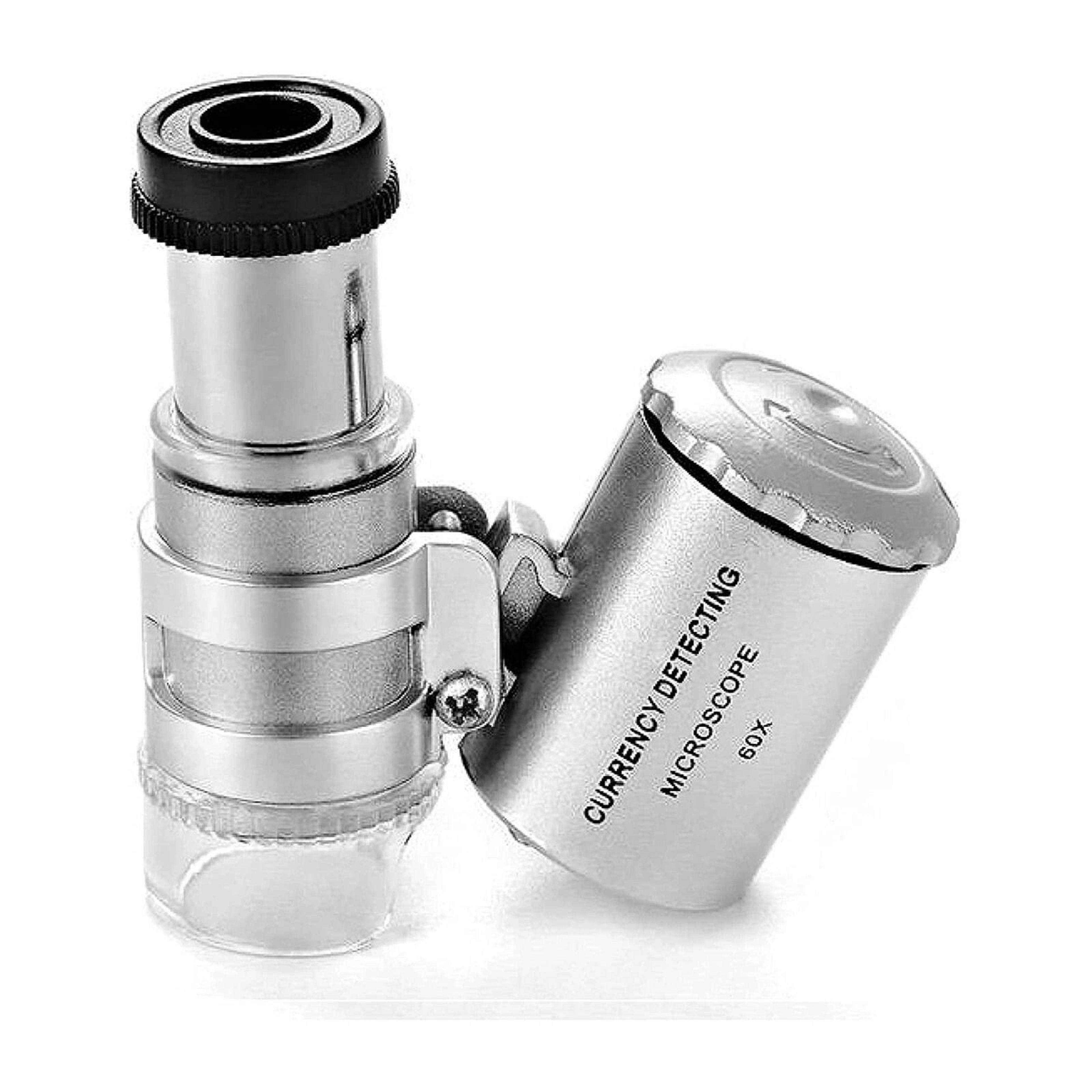 magnifying loupe with led light for jewelry, coins, and small objects - pocket magnifier