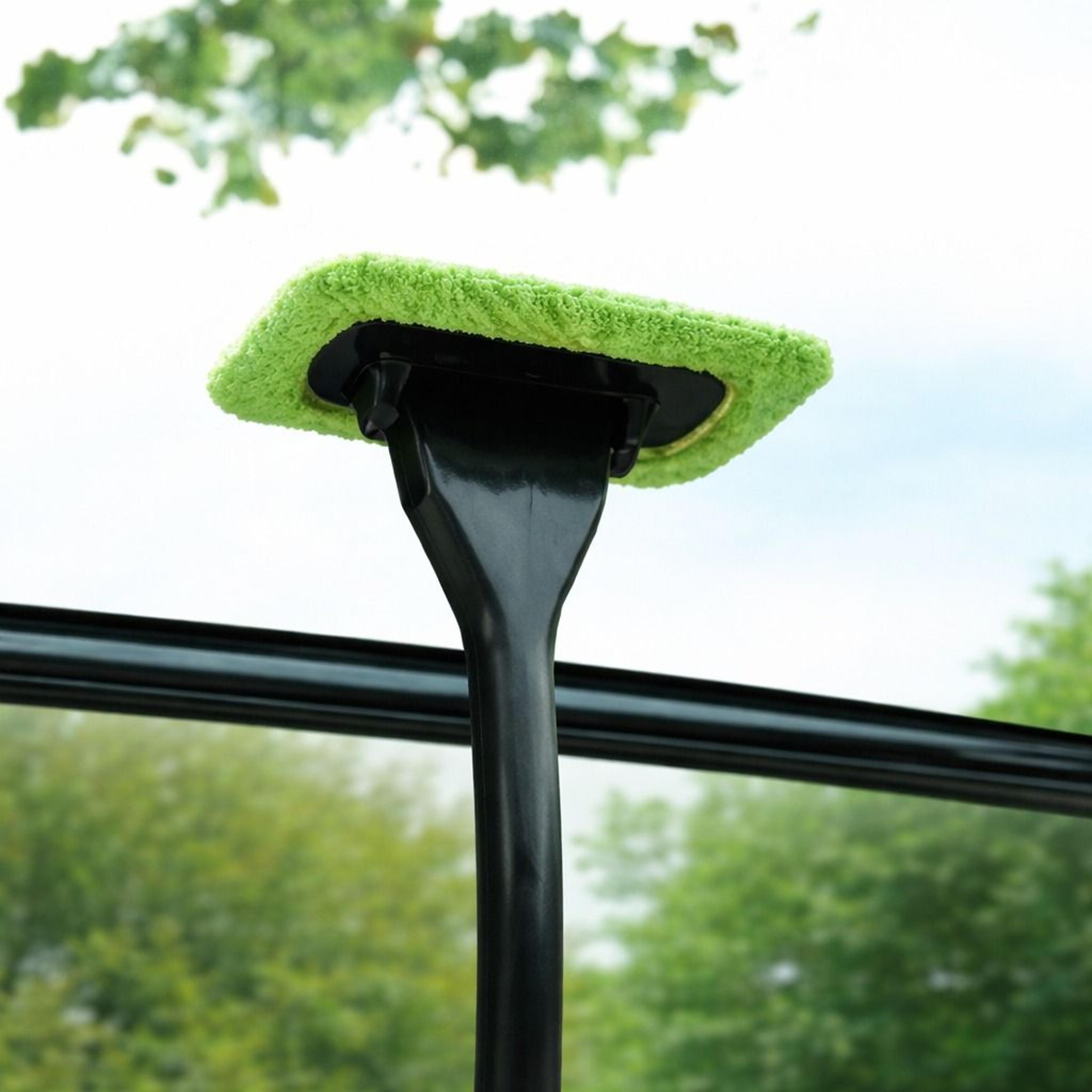 microfiber car window cleaning wand - windshield wiper tool for easy fog & moisture removal