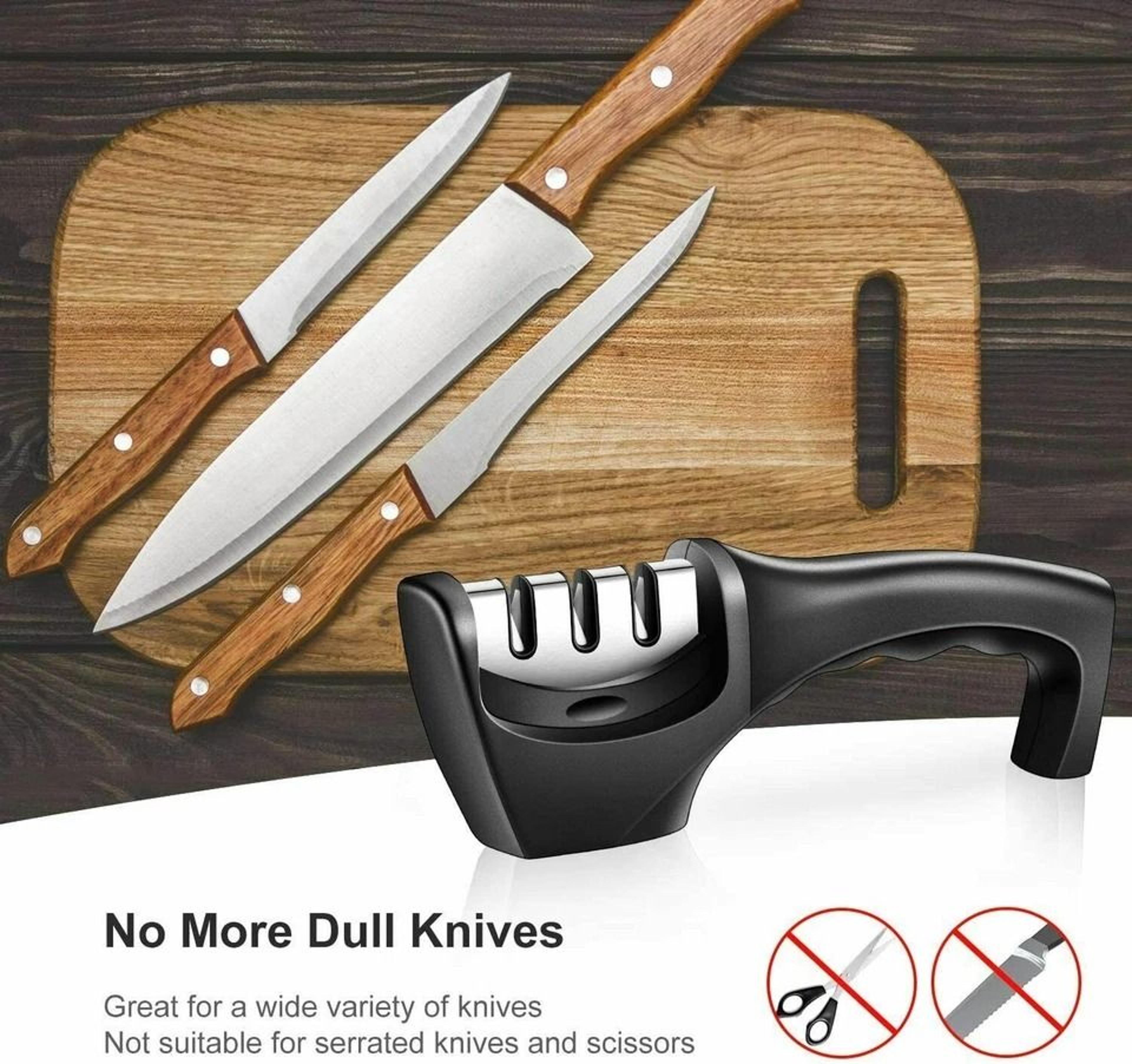 Professional Ceramic Tungsten Knife Sharpener  Kitchen Tool For Restoring Blades To Razor Sharpness 4