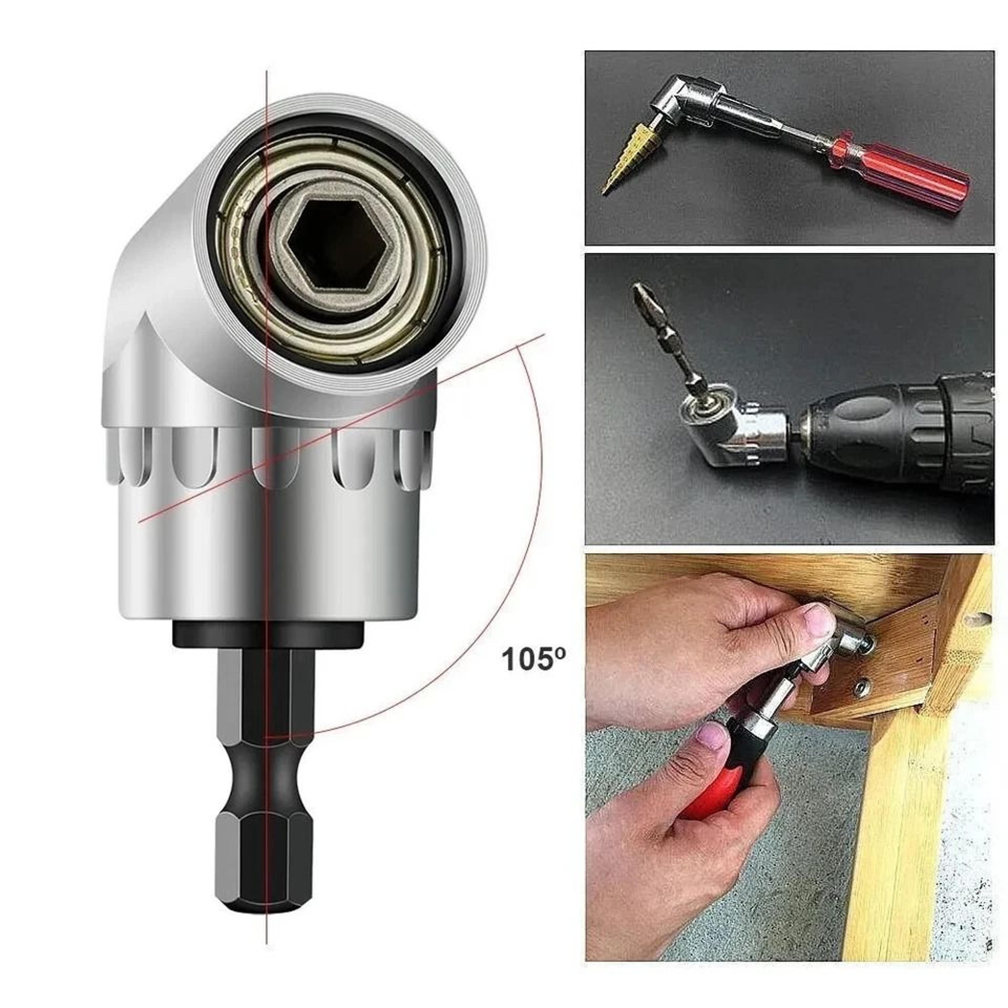 Angle Hex Drill Bit Extension  Screwdriver Socket Holder Adapter For Tight Spaces 1