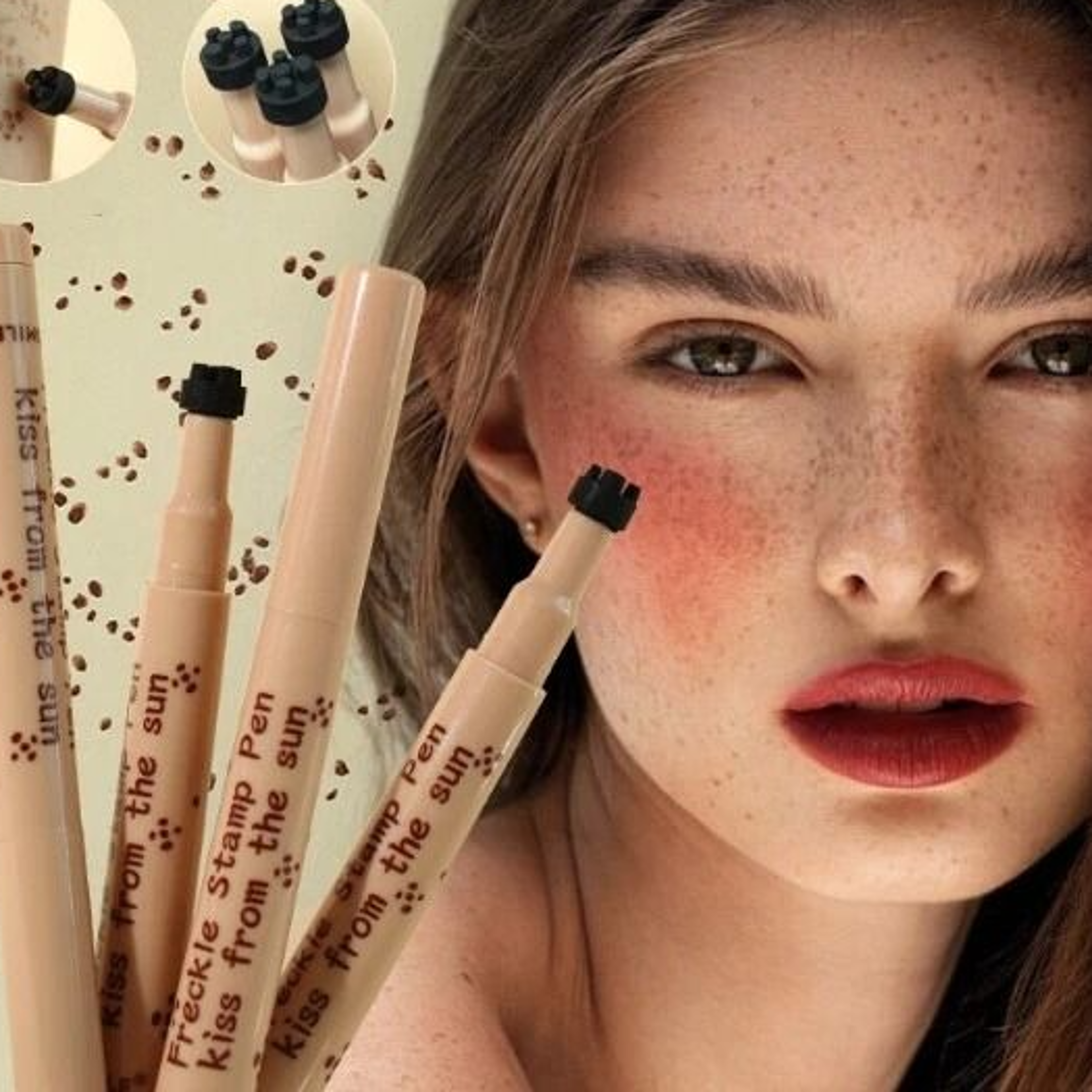 faux freckle pen stamp waterproof natural soft dot for sunkissed skin