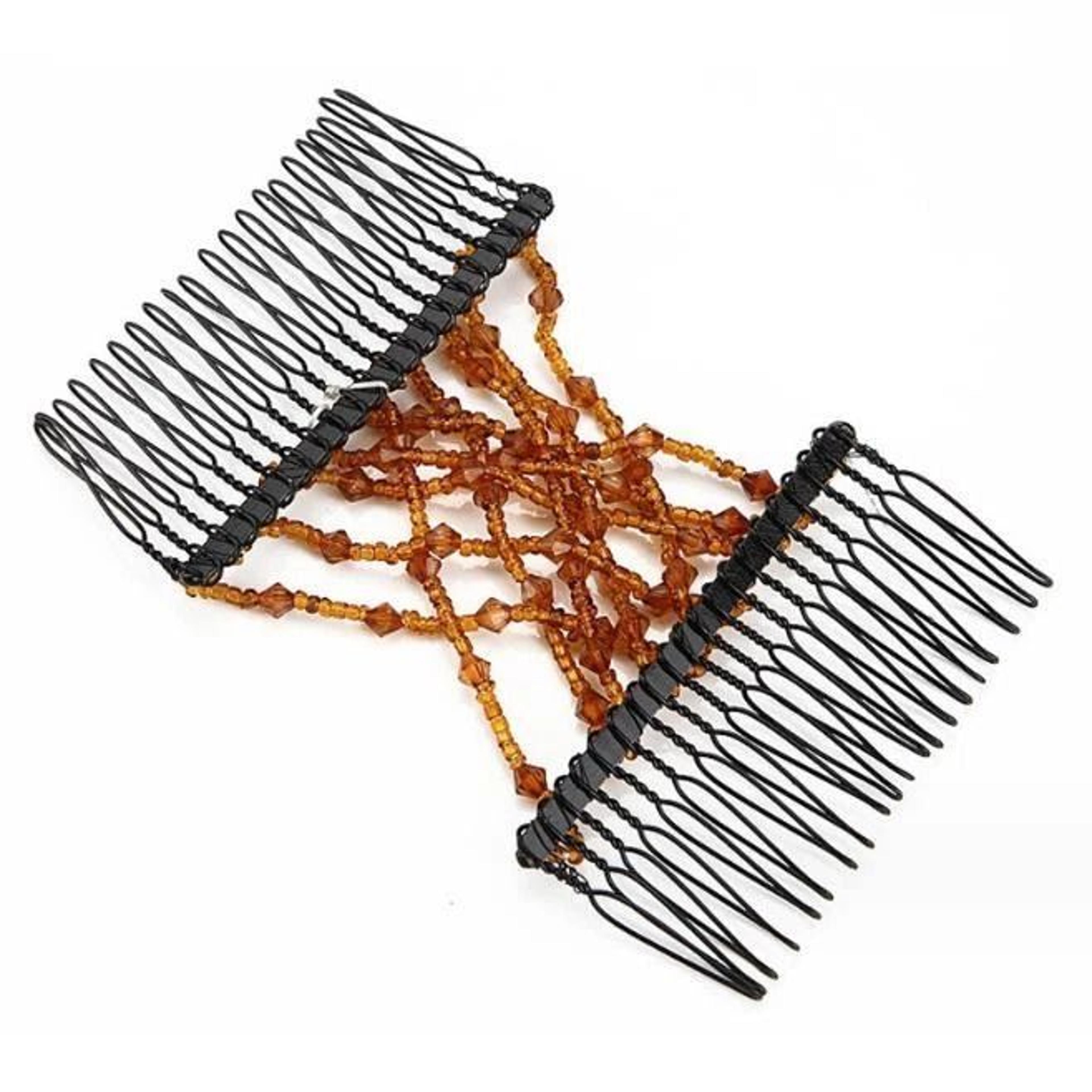 elastic beads banana clip hairpin stretch magic hair comb for effortless hair styling