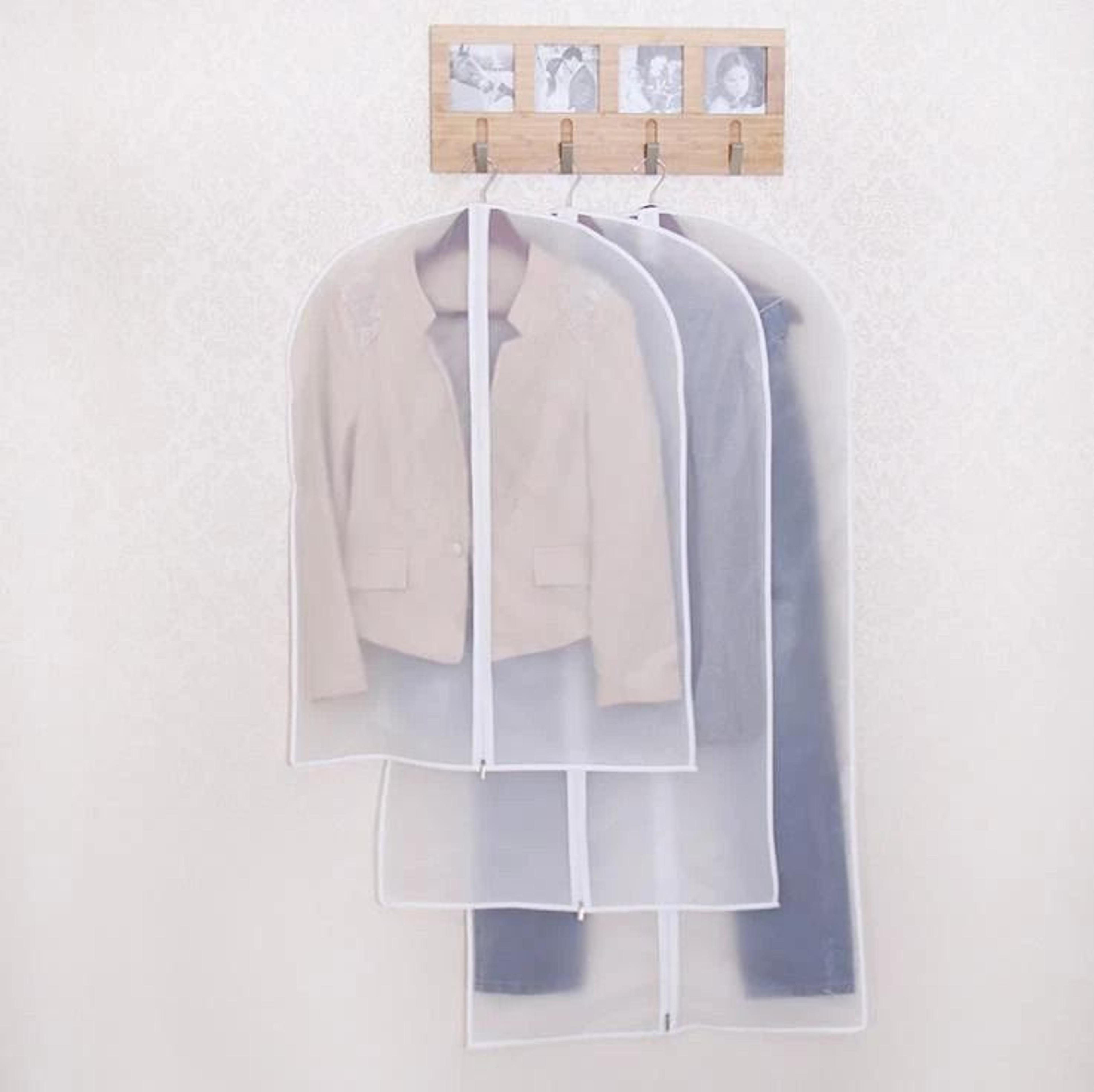 dustproof garment storage bag set protective suit & jacket cover for travel & closet