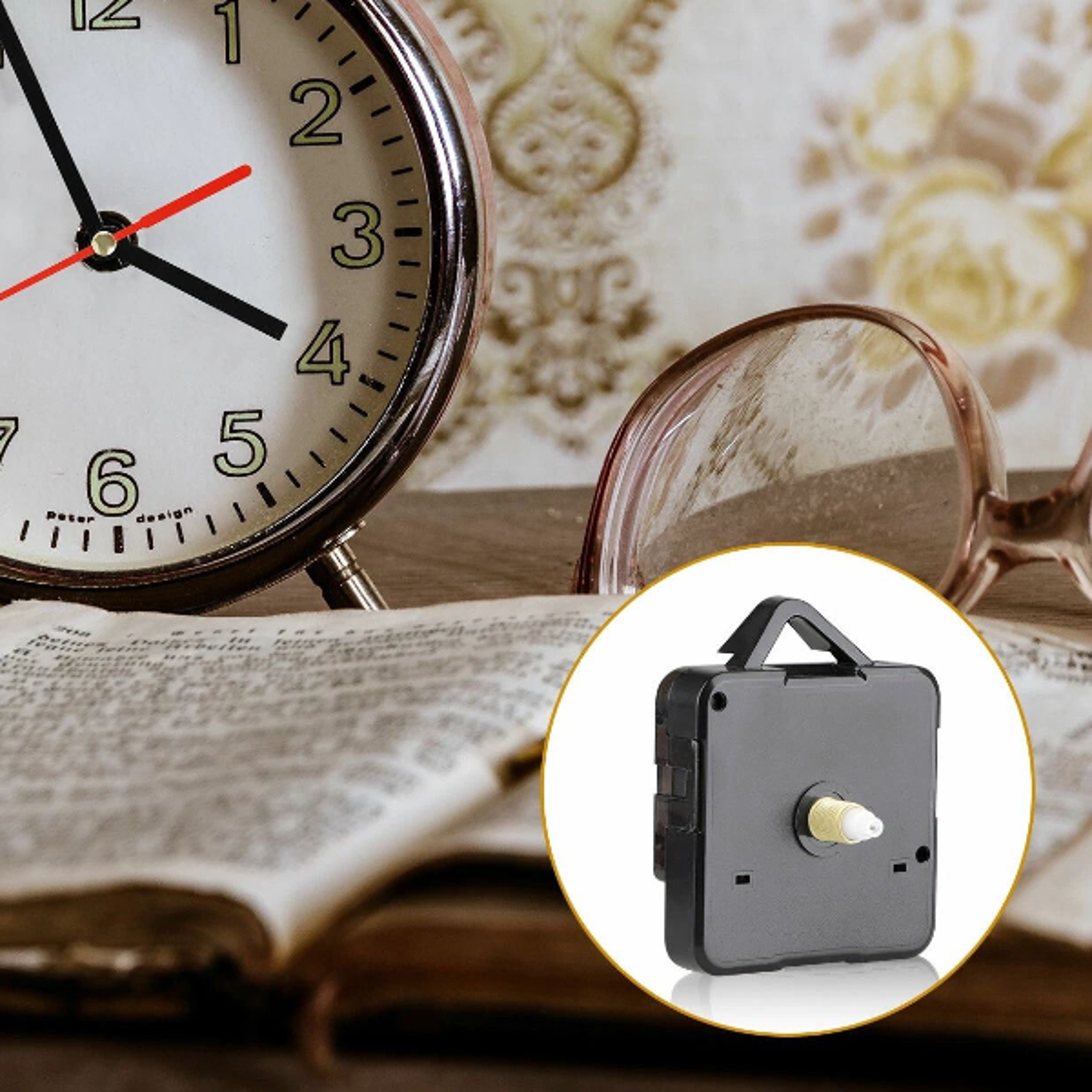 silent clock movement replacement kit for diy wall clock repair with hands