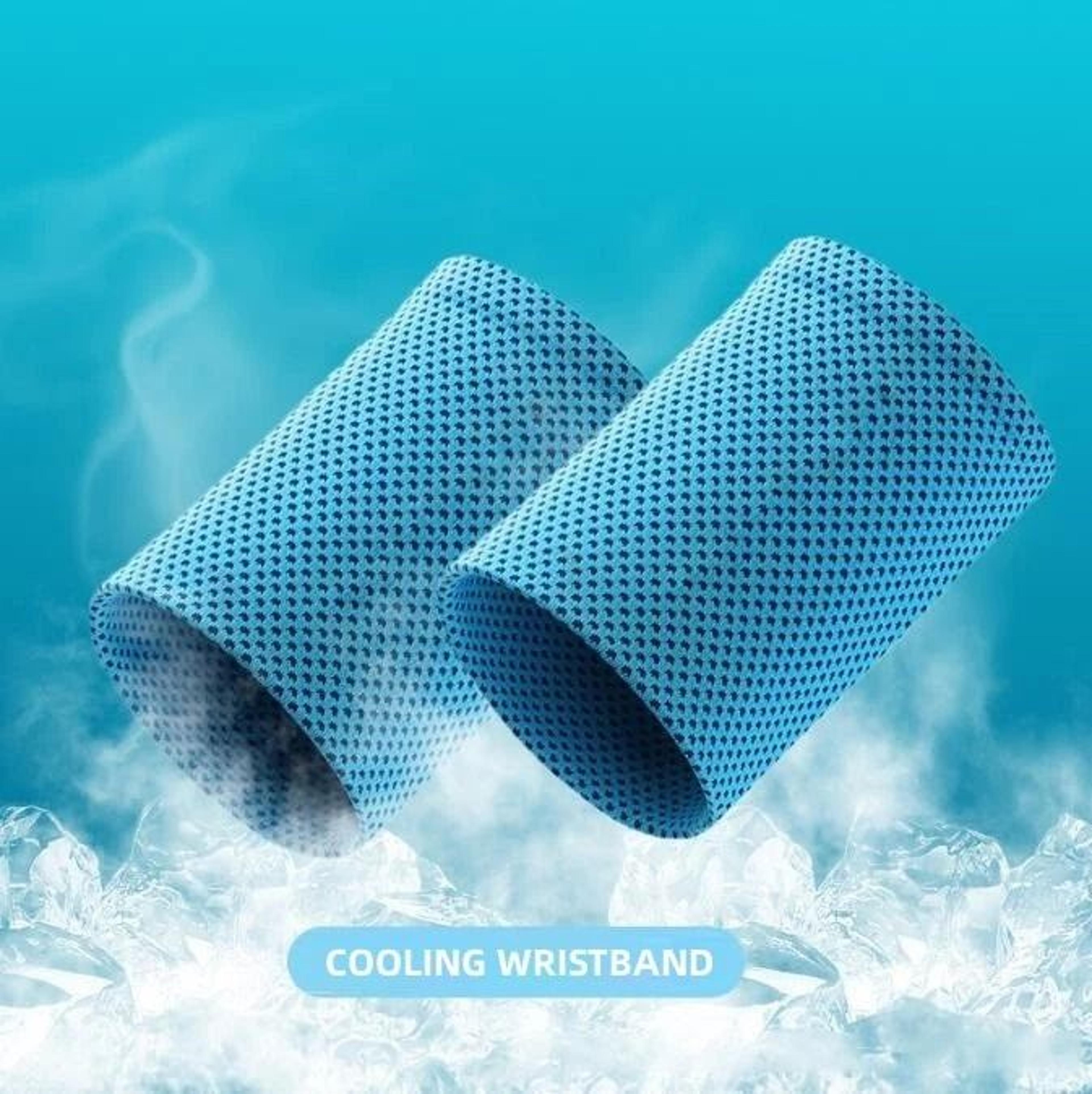 cooling wrist brace sweatband breathable ice sleeves for exercise, fitness, and sports relief