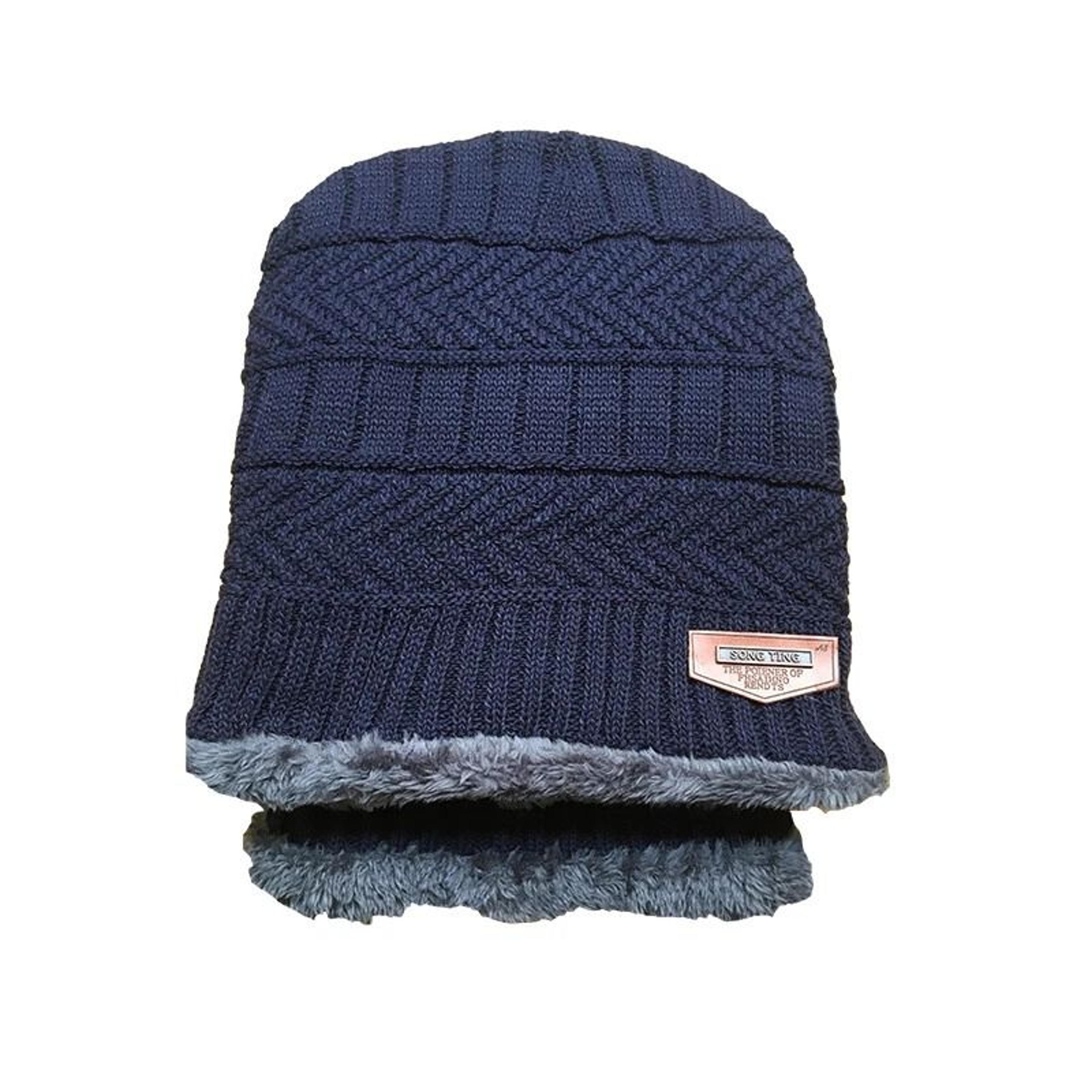 Unisex Fleece Beanie Hat  Scarf Set Arm Slouchy Snow  Ski Cap For Winter Comfort 2