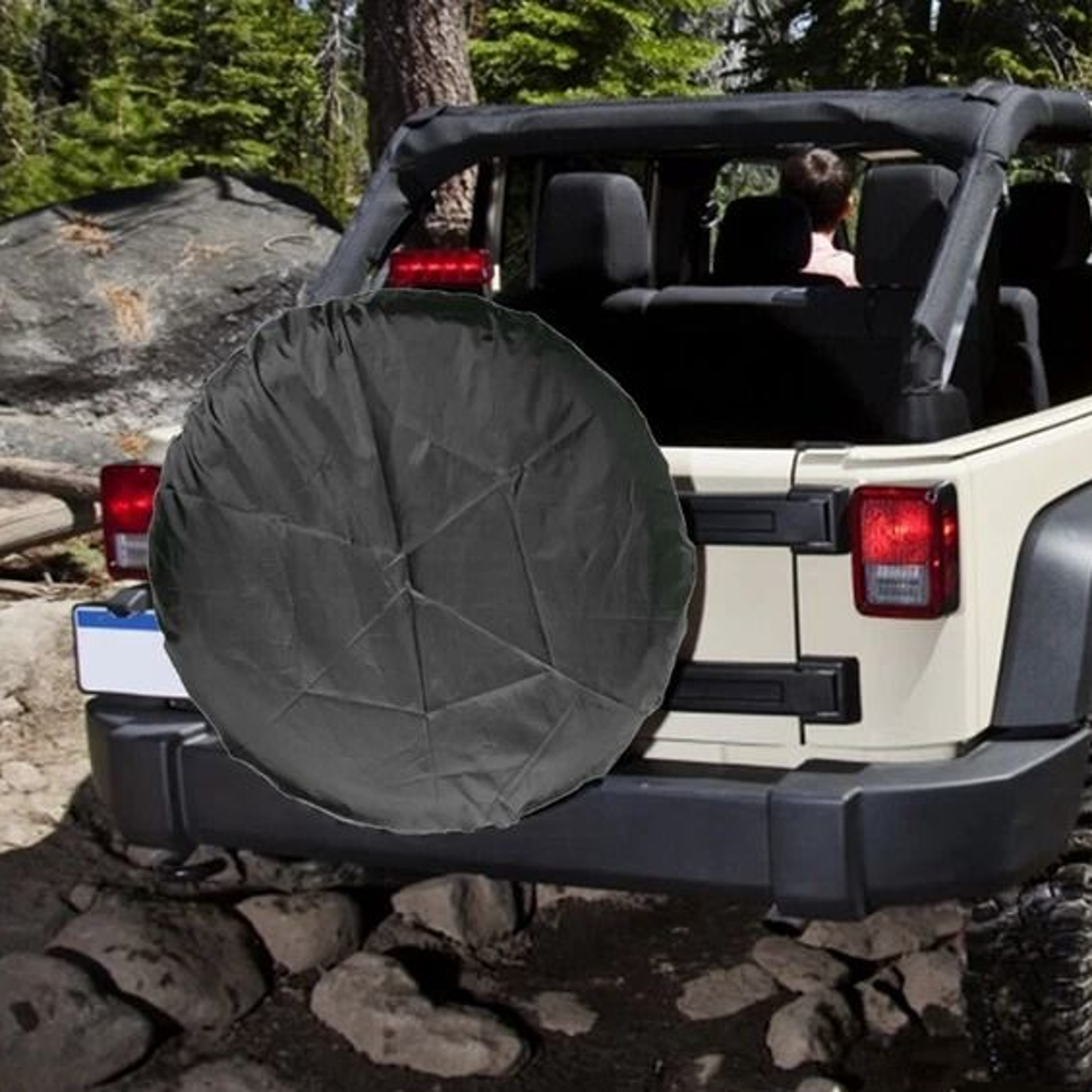 spare tire cover for trailer & car protector against sun, rain & weather