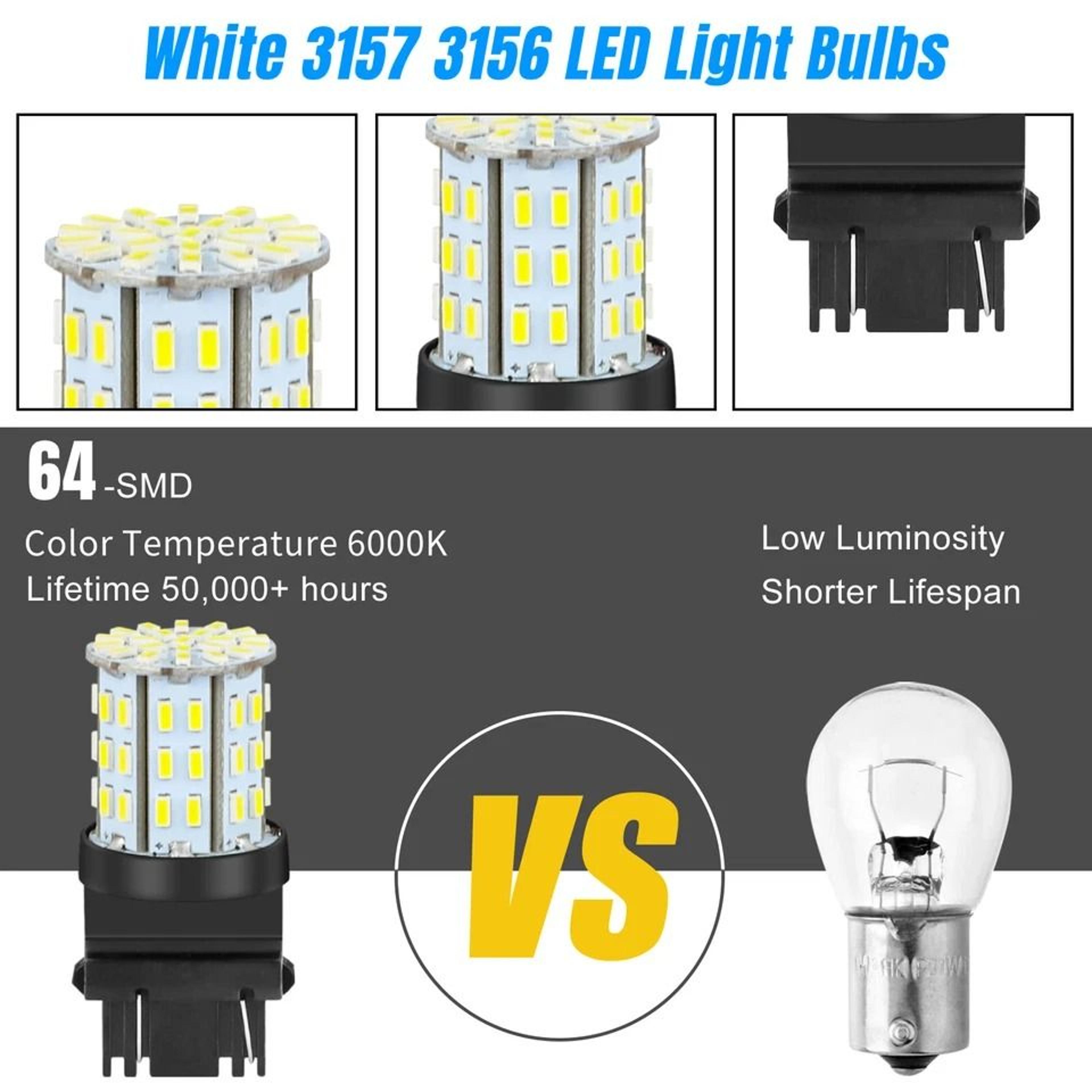 Reverse Brake Tail Light Bulbs DRL Stop Turn Signal Bulb Replacement 7