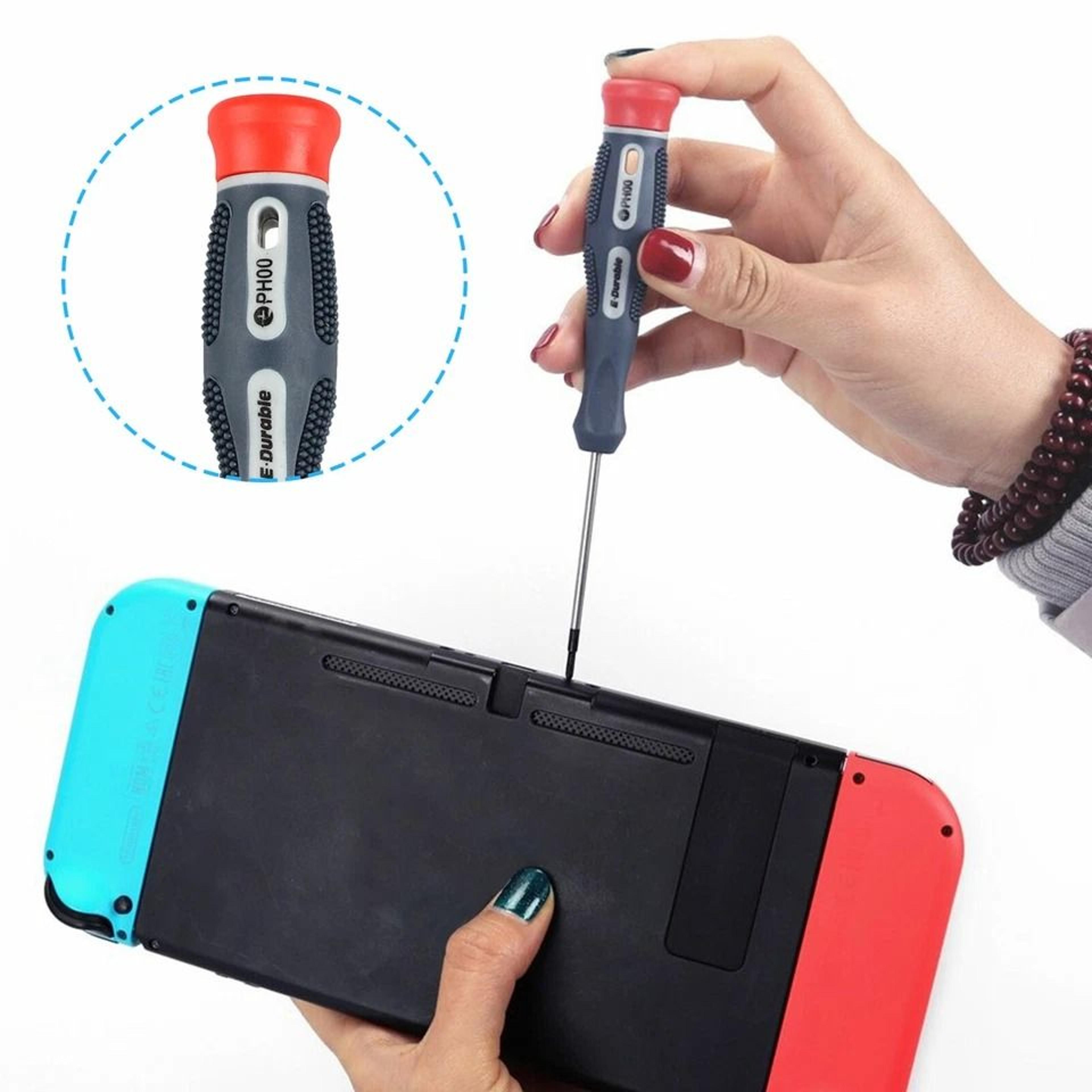 steel triwing screwdriver repair tool kit for switch & joy con