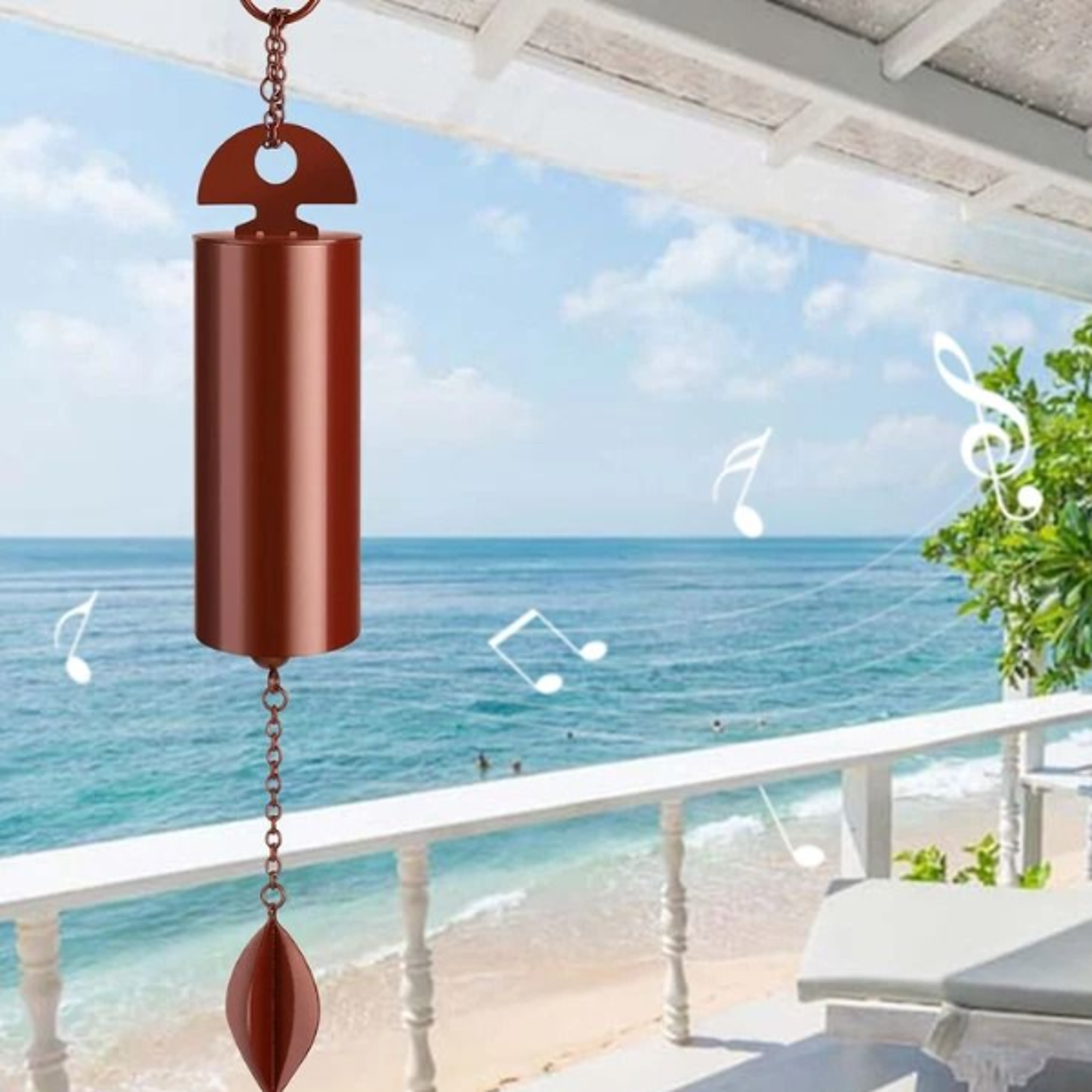 large deep resonance serenity bell heroic windchime for home, outdoor, and yard decoration