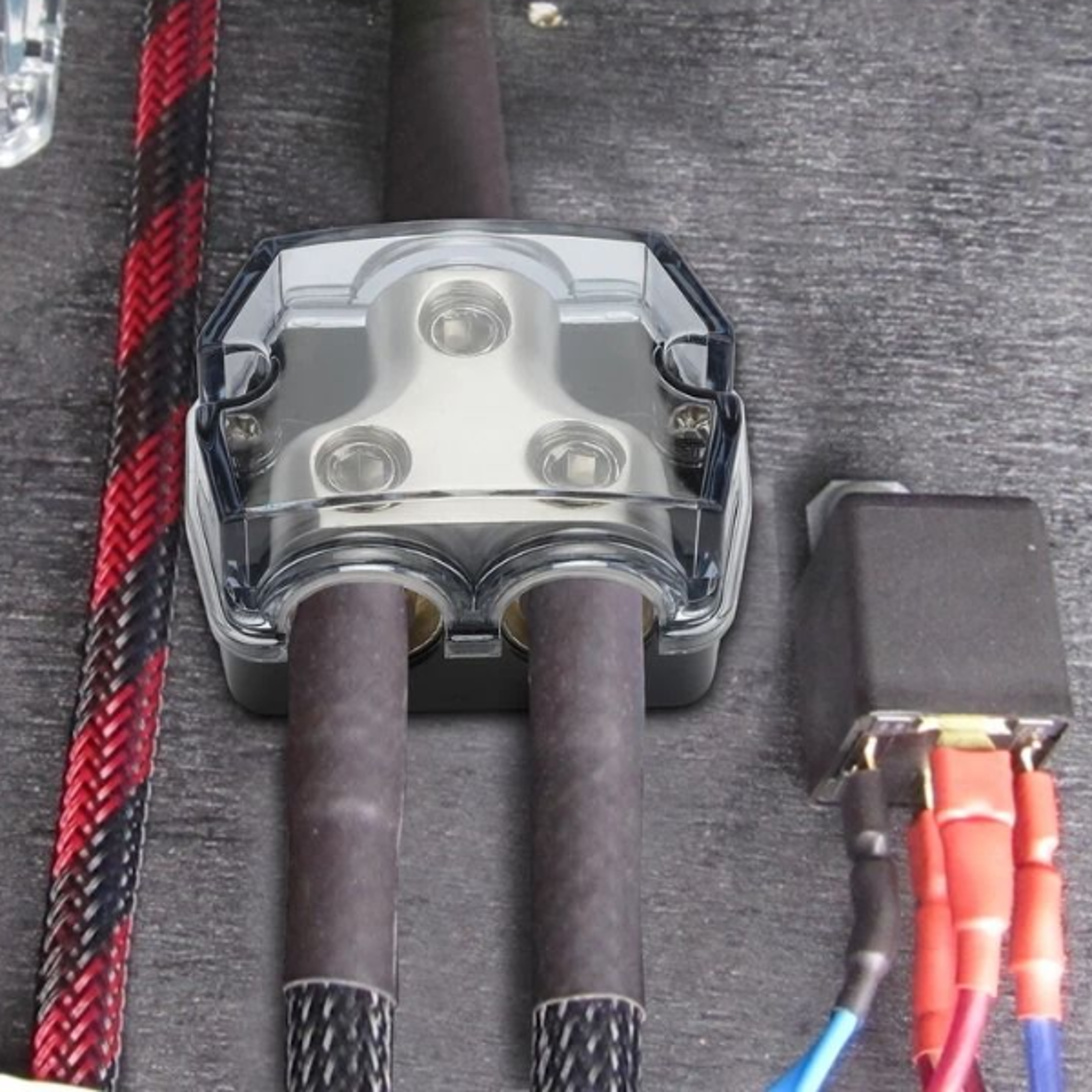car audio amp power ground distribution block