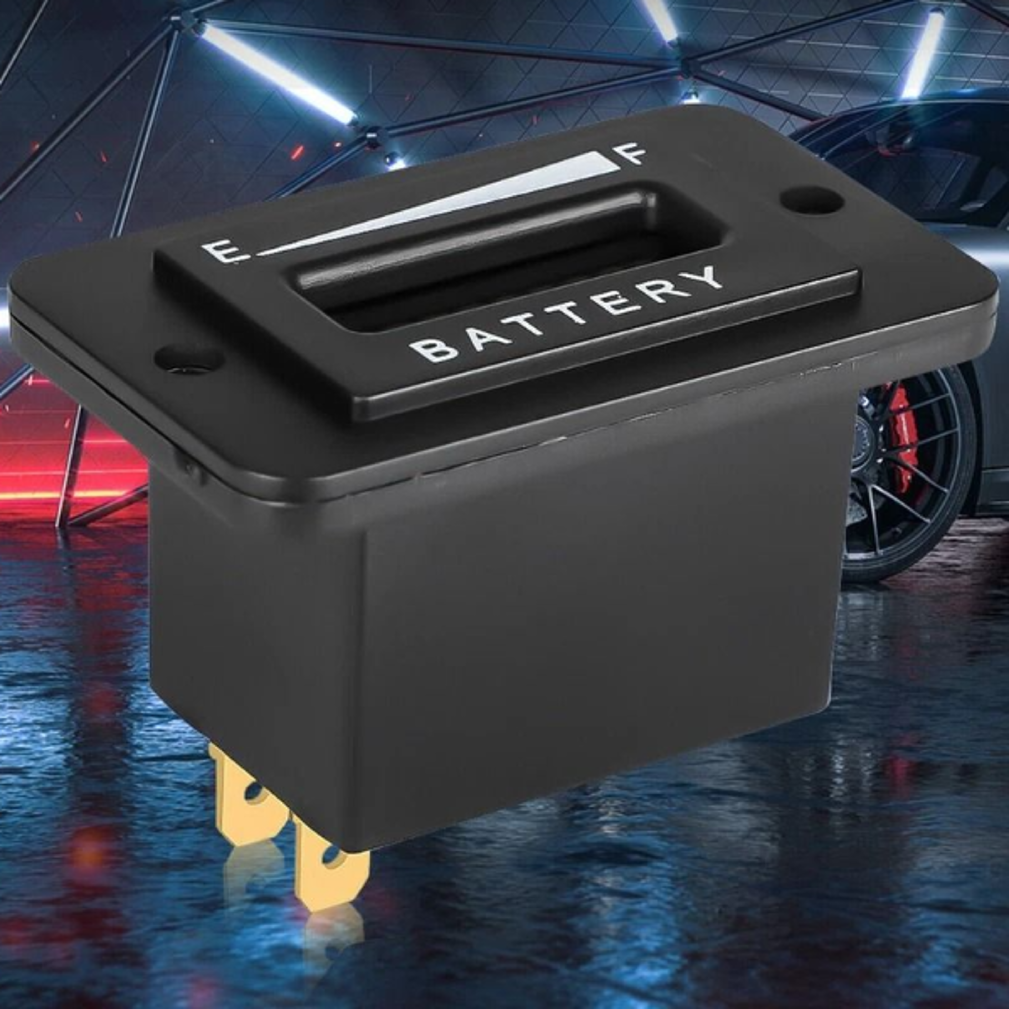 led battery indicator meter gauge for golf carts, forklifts, & more