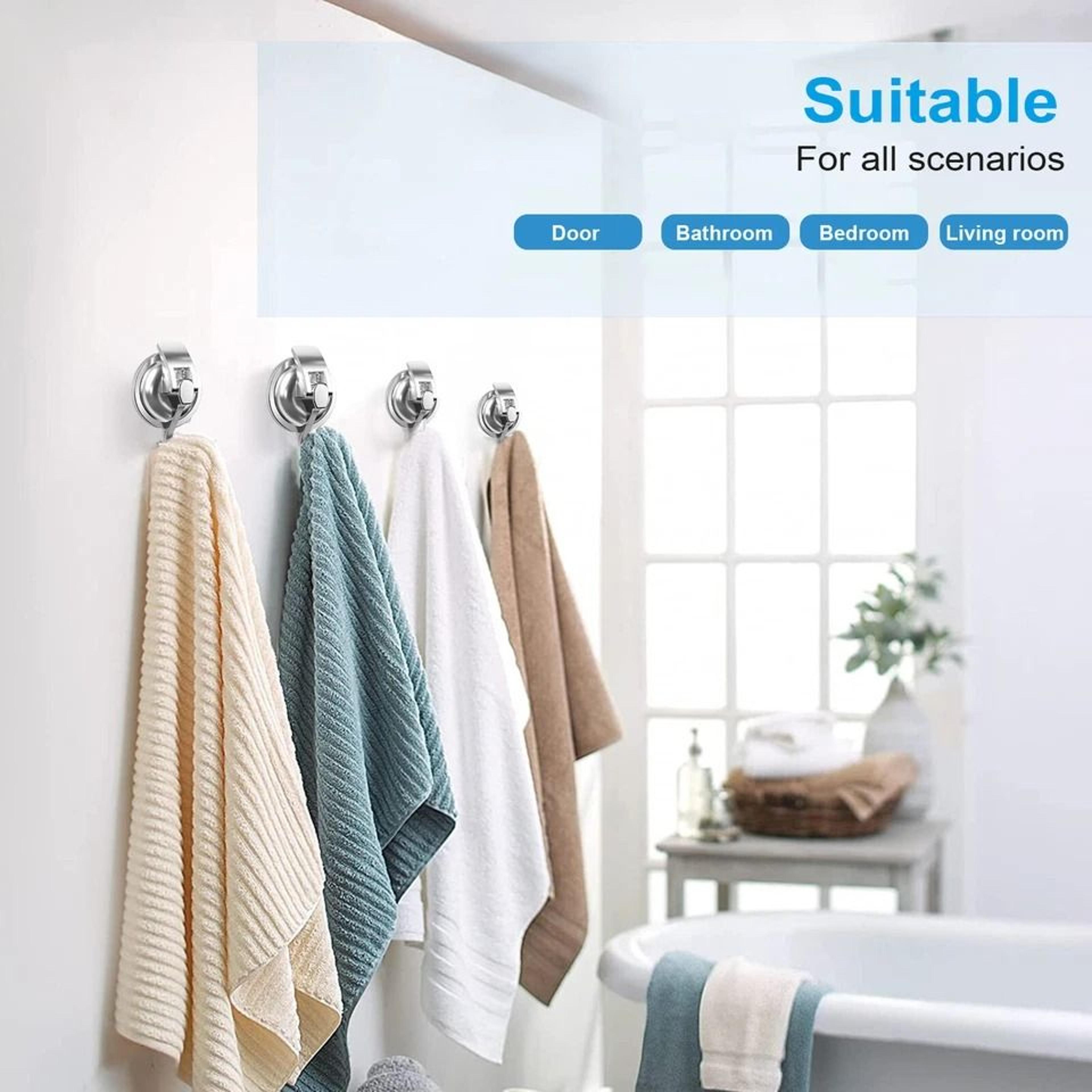 Heavy Duty Suction Cup Hooks Waterproof Wall Hanger For Kitchen  Bathroom 7