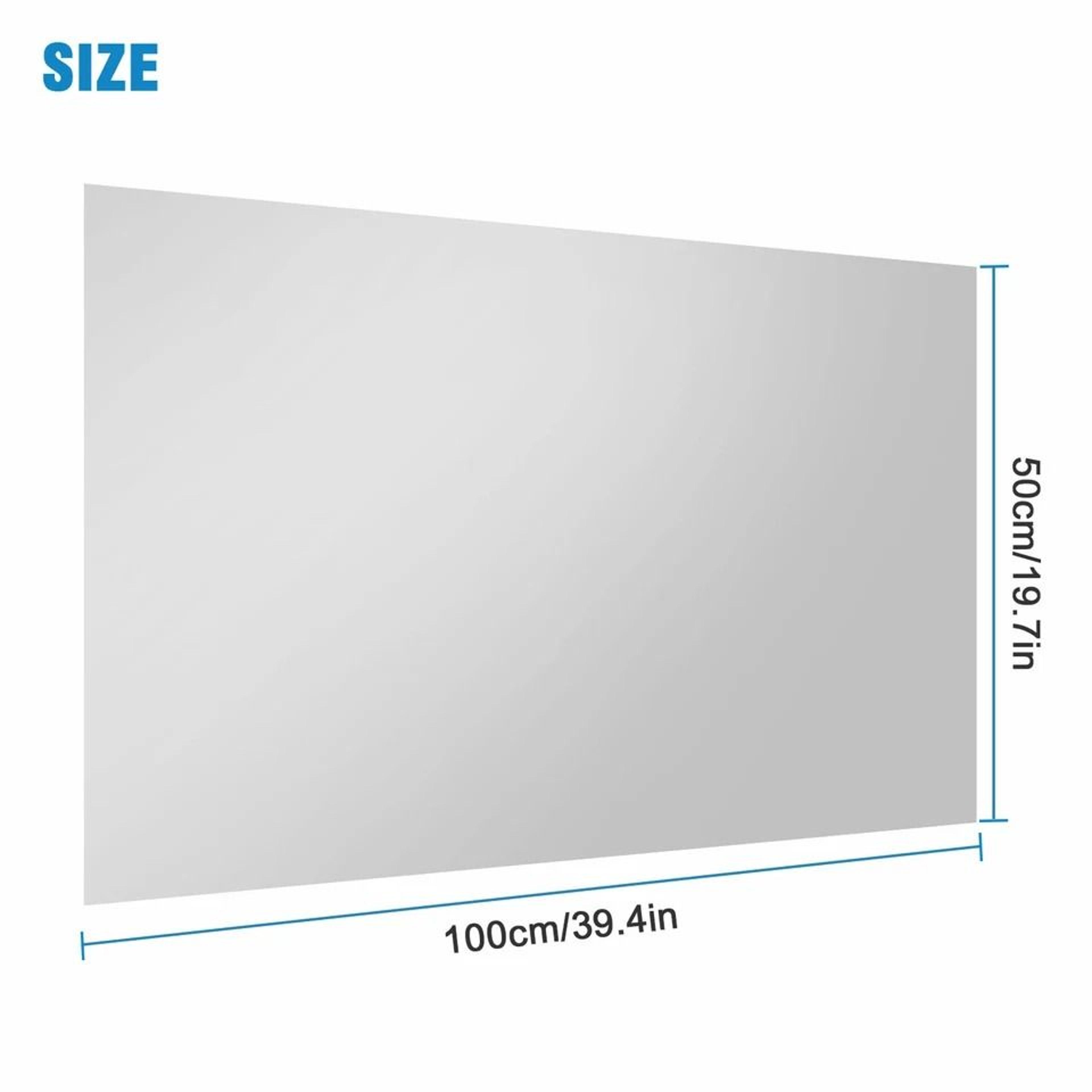 Self Adhesive Reflective Mirror Wall Sticker Kitchen  Home Decor 3