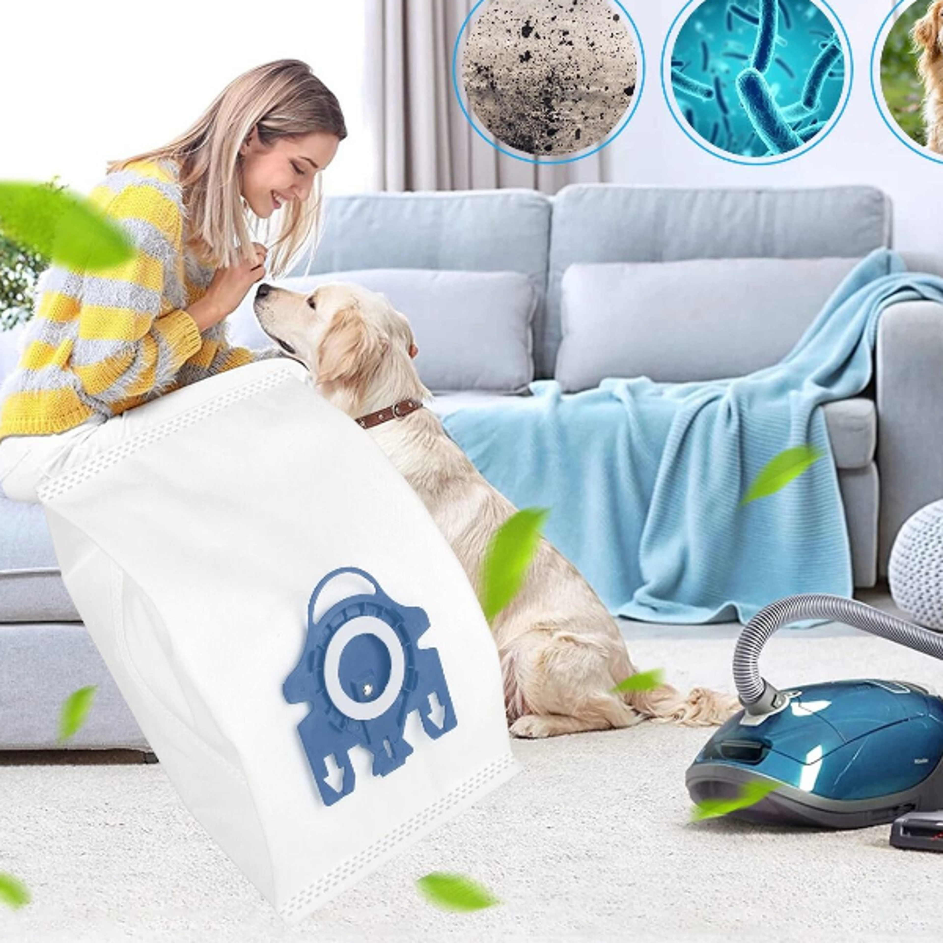 replacement vacuum cleaner bags & filters for airclean efficiency