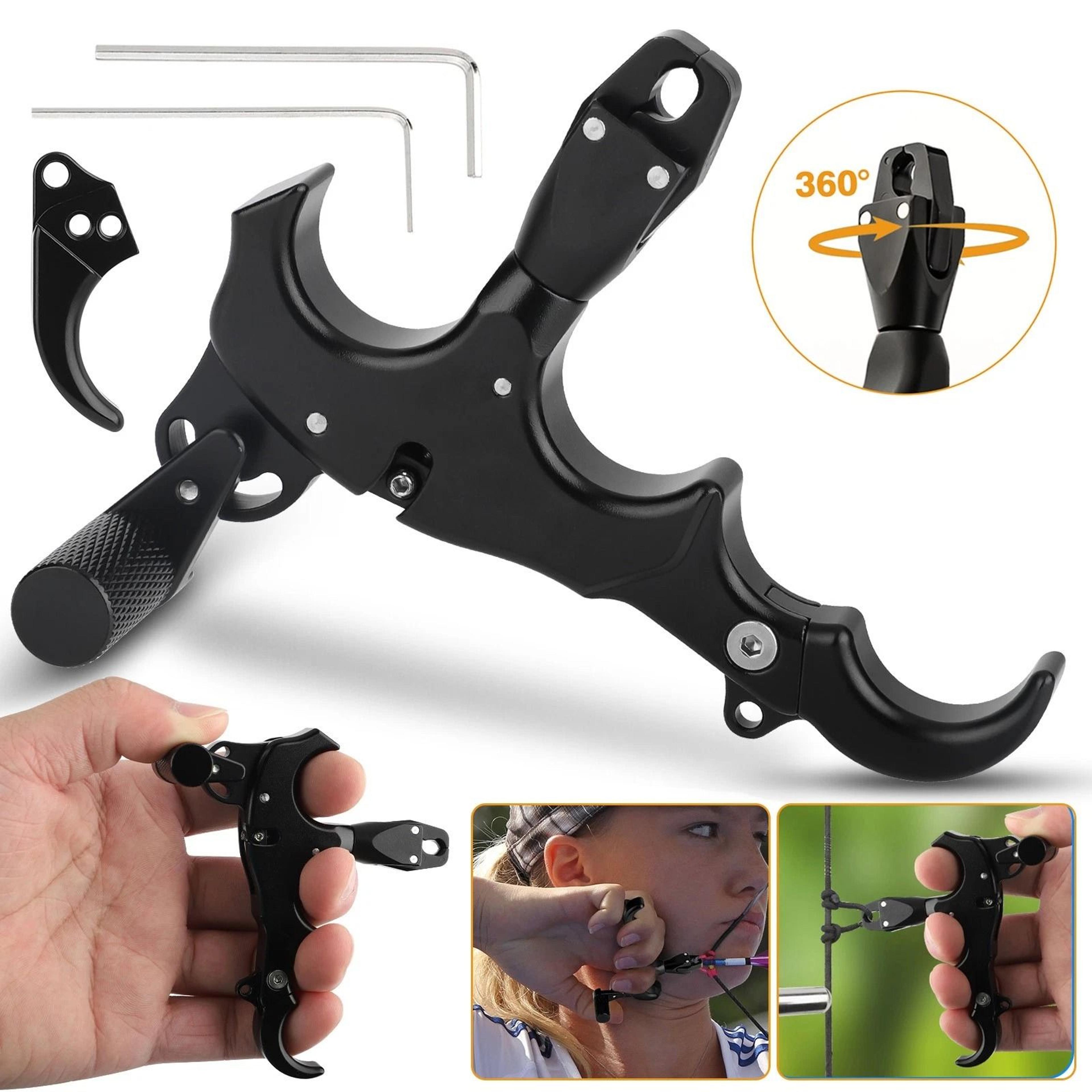 Adjustable Wrist Caliper Trigger Release Aid For Compound Bow Archery 5