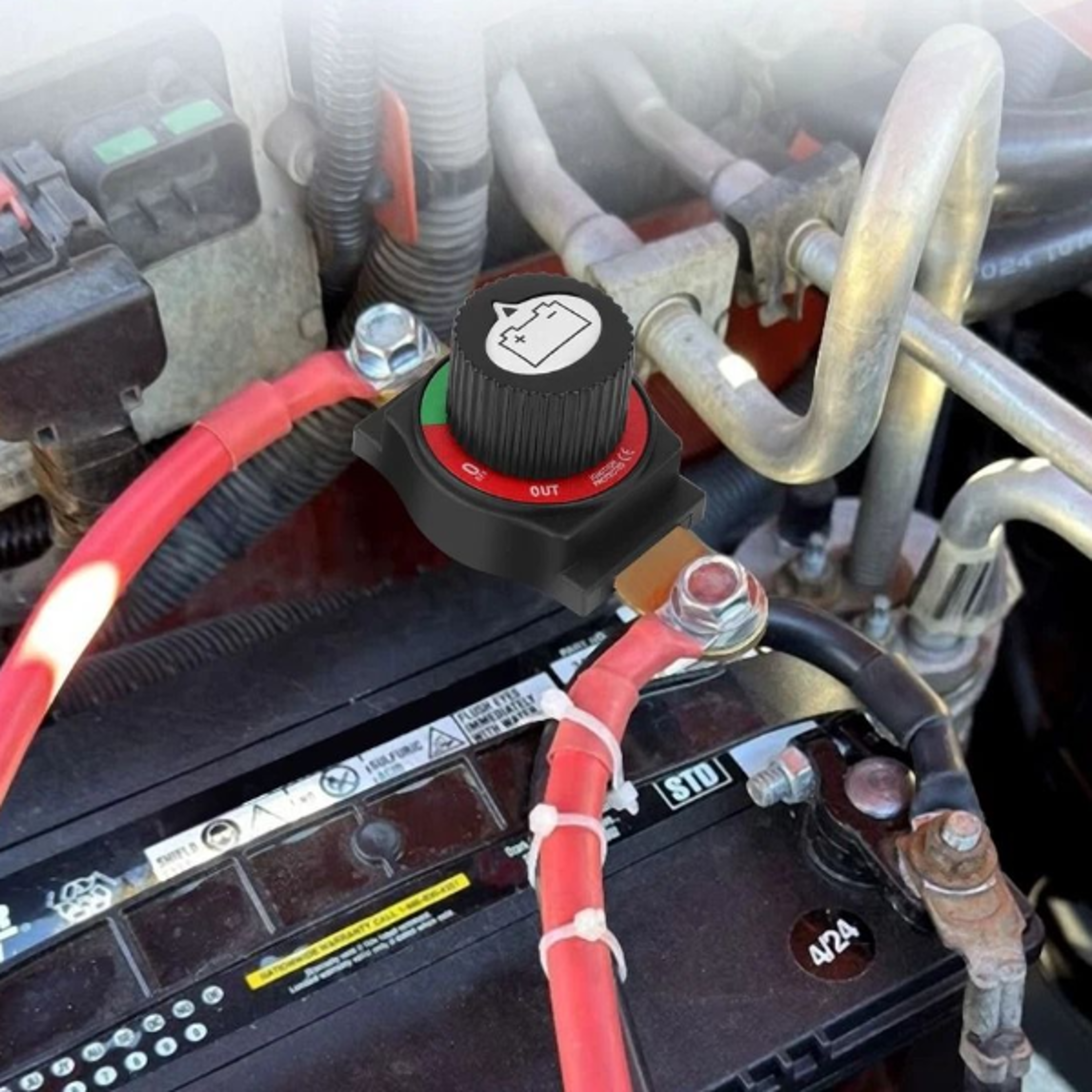 side post battery disconnect switch isolator cut off for automotive