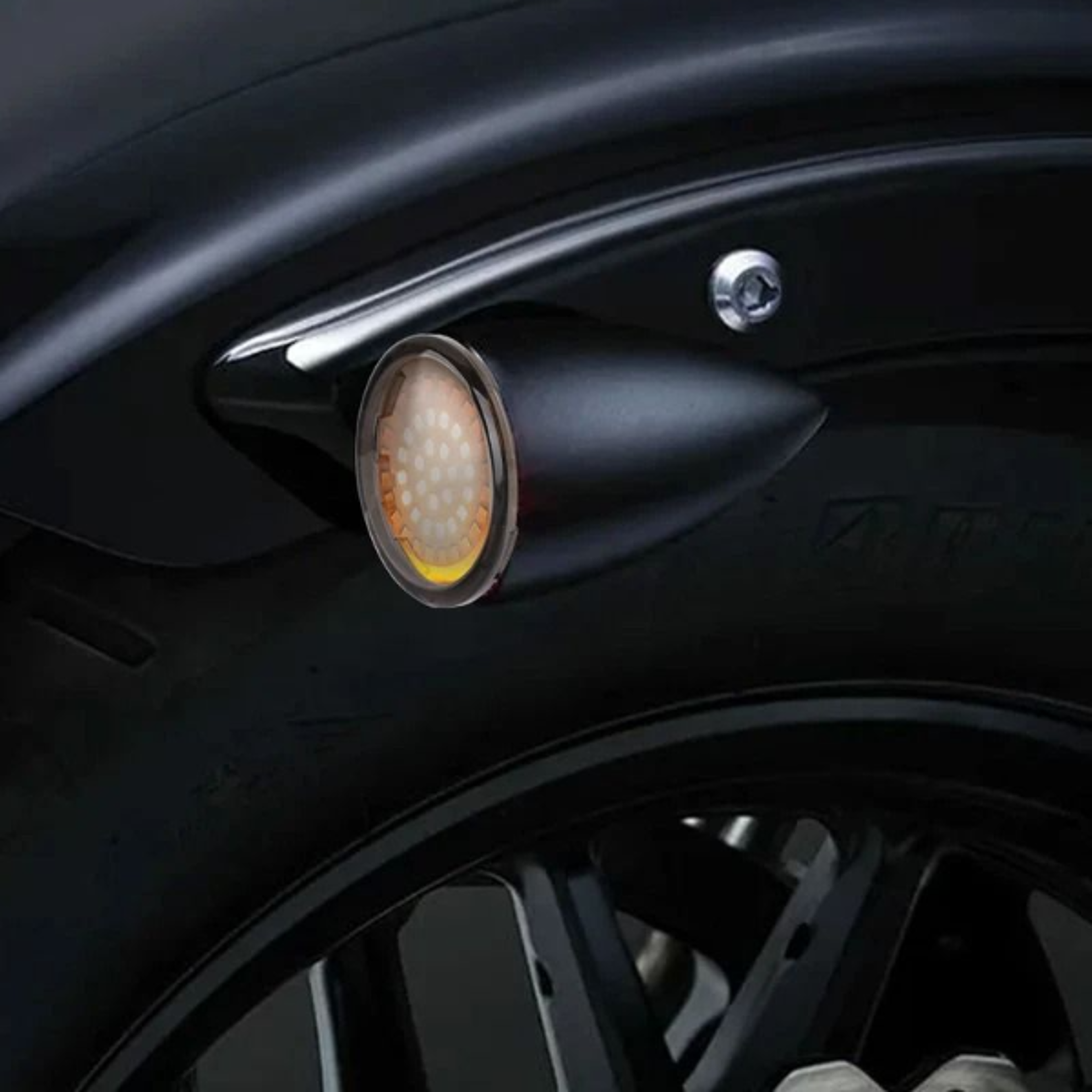 led bullet turn signal lights front & rear smoke lens, high intensity, easy install