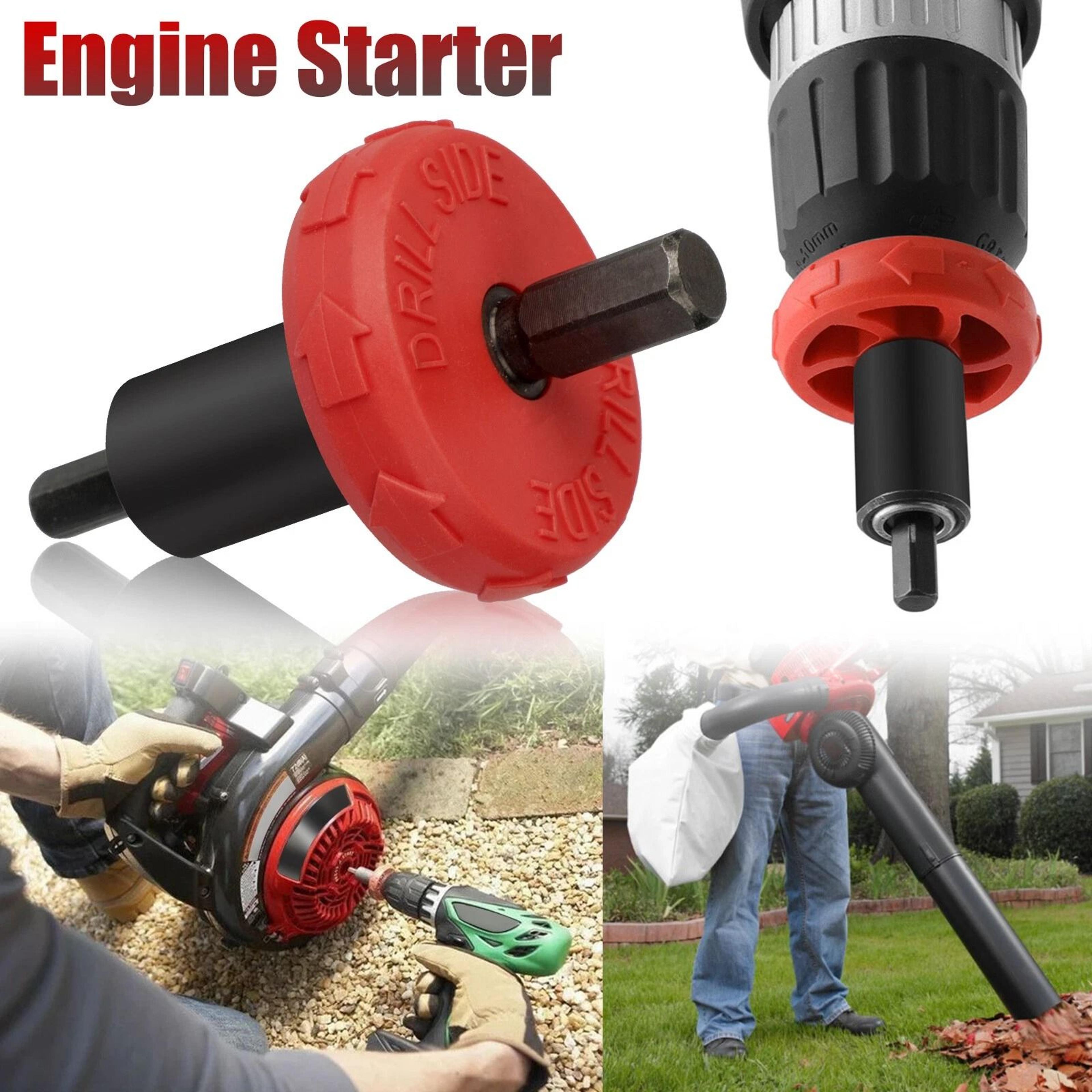 Jump Start Electric Engine Starter Drill Bit Adapter For Troy Bilt Trimmers 3