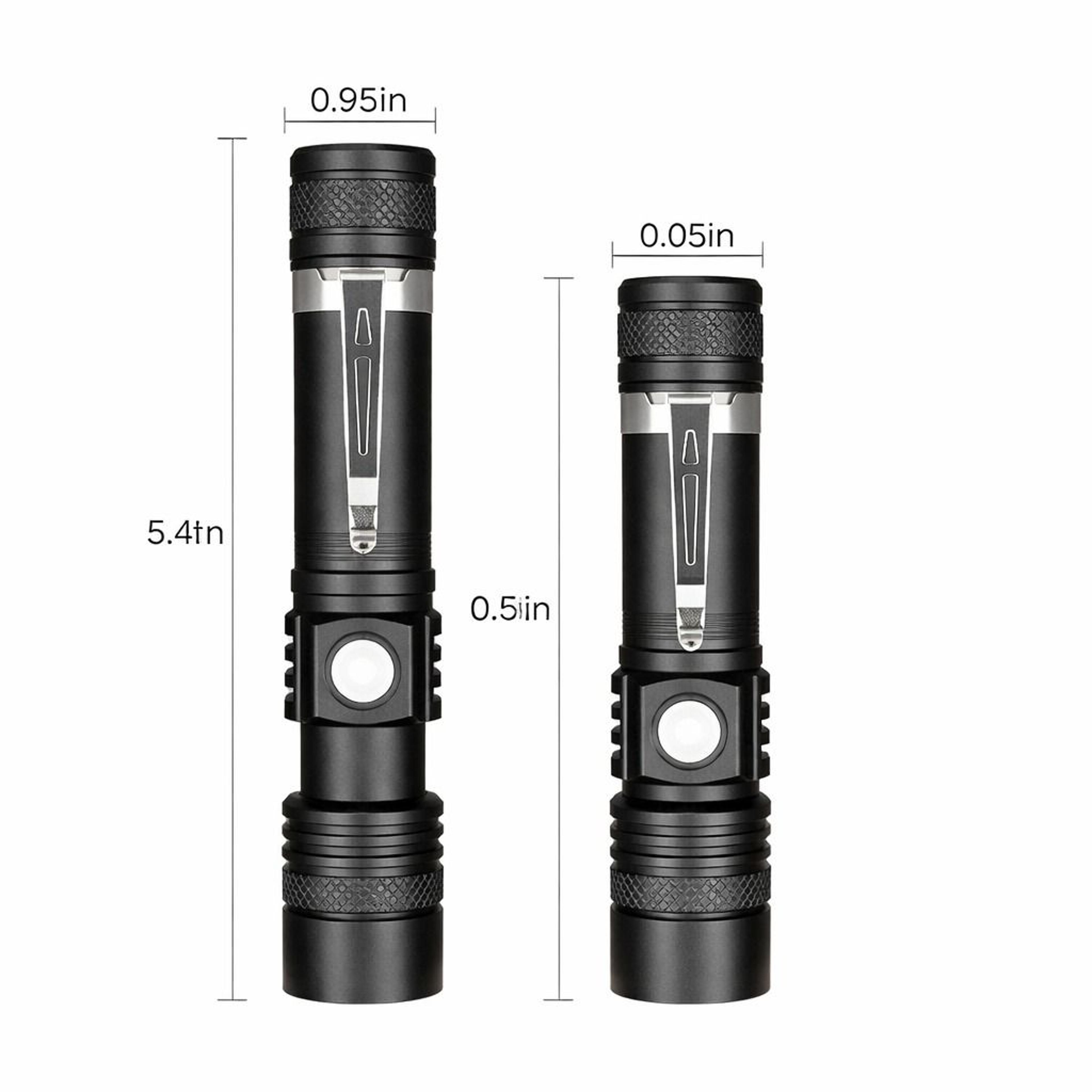 Rechargeable LED Tactical Flashlight With USB Charging 8