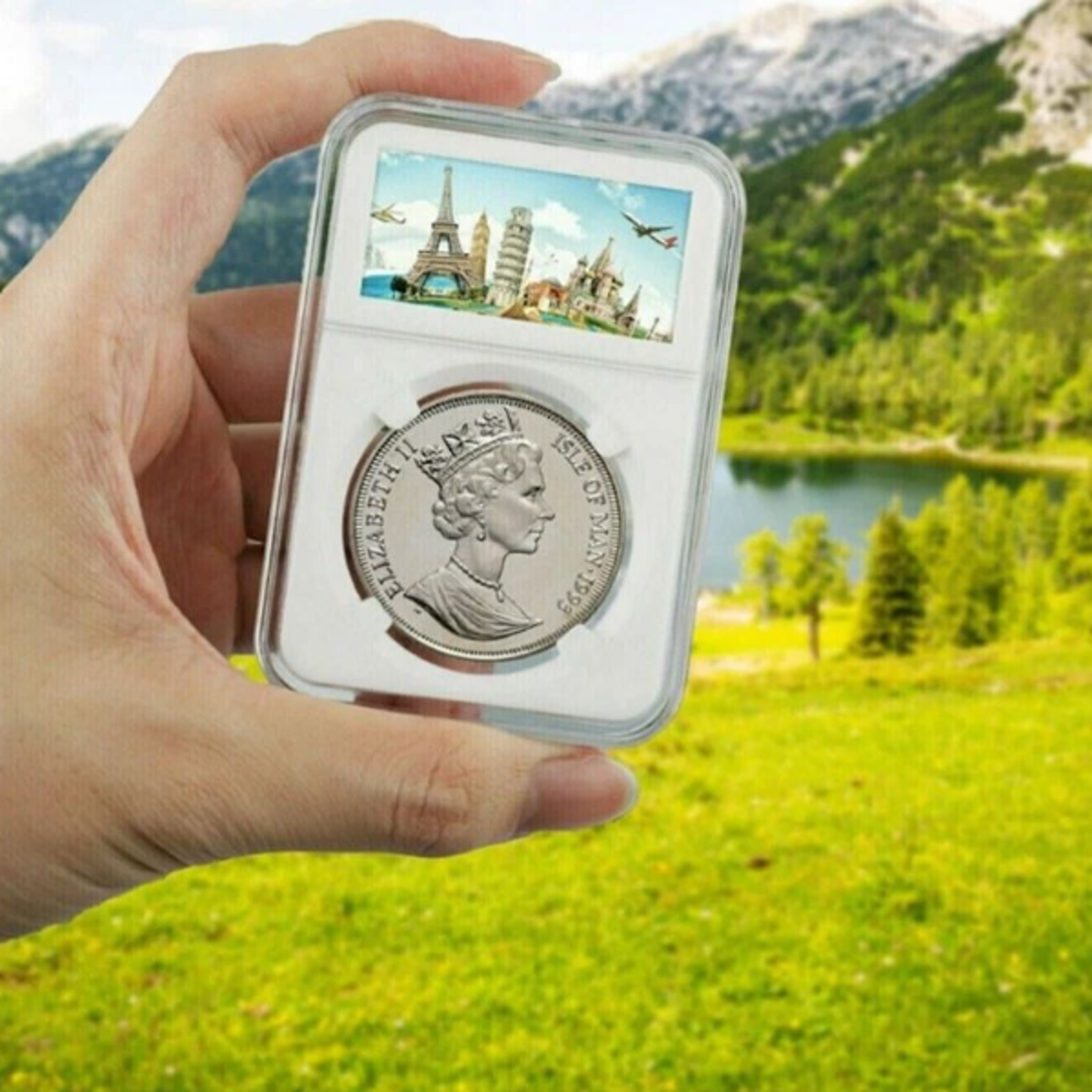 coin slab display holder for silver dollar collection