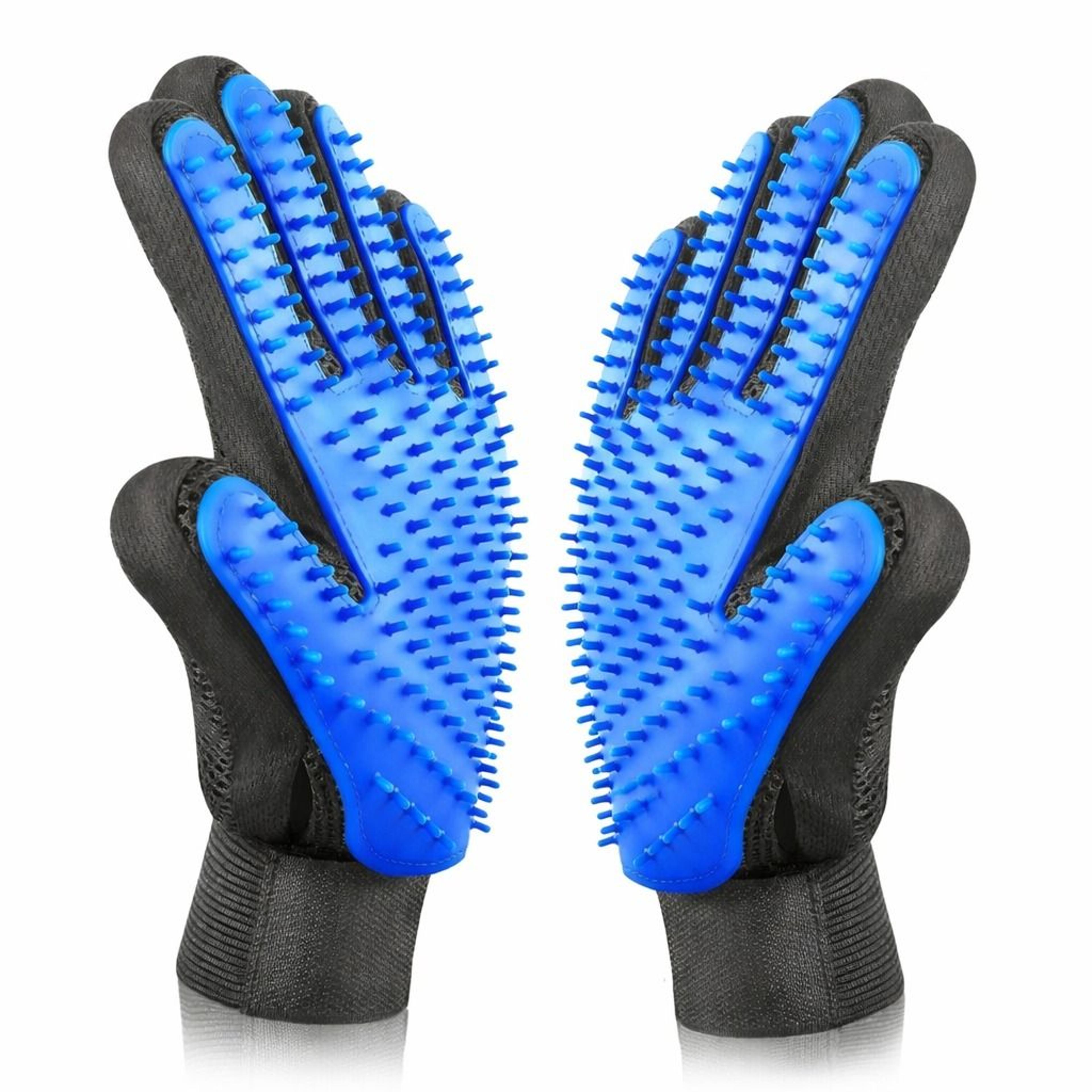 pet hair remover glove gentle grooming brush for dogs & cats soft shedding & bathing tool