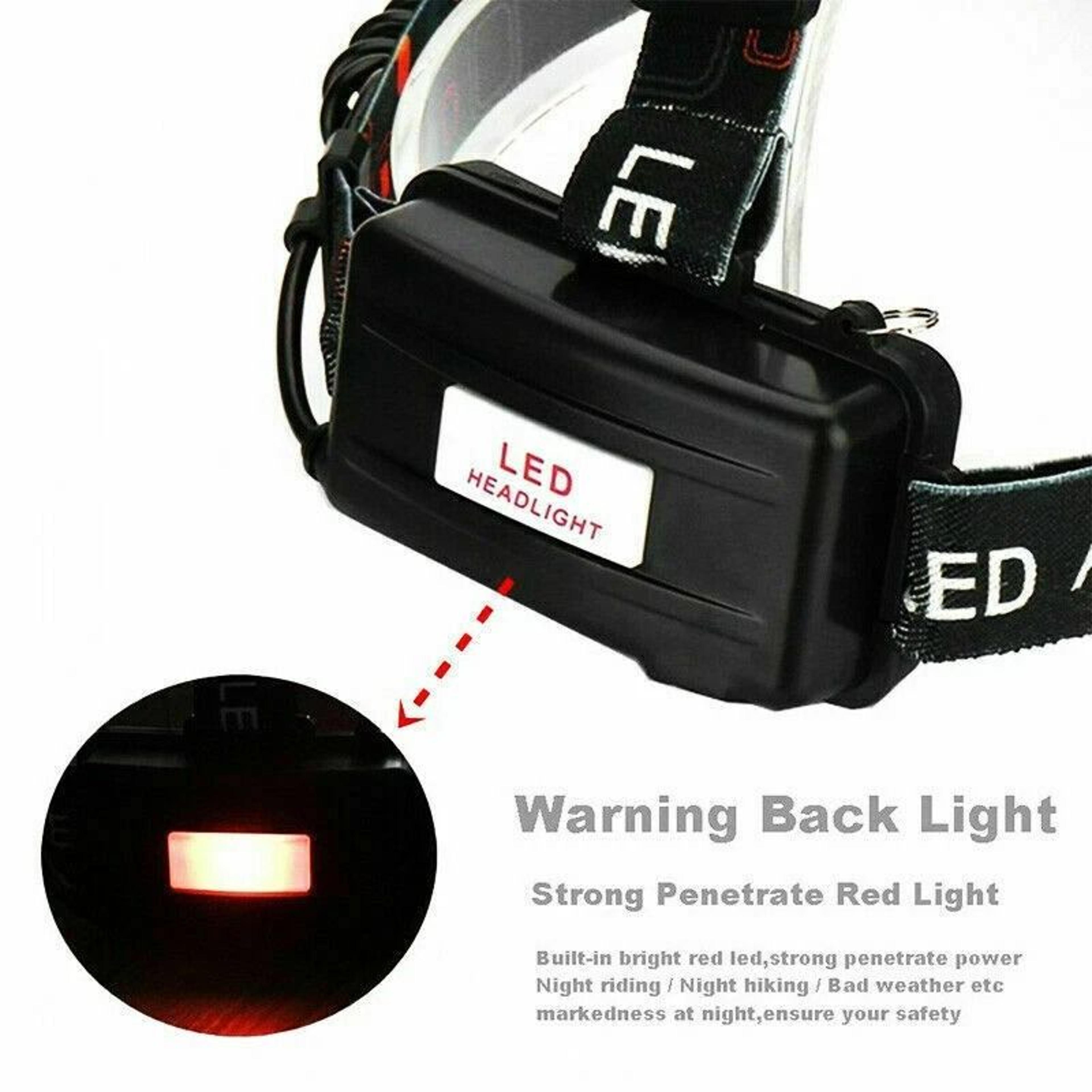 LED Headlamp Waterproof Rechargeable Work Light 2