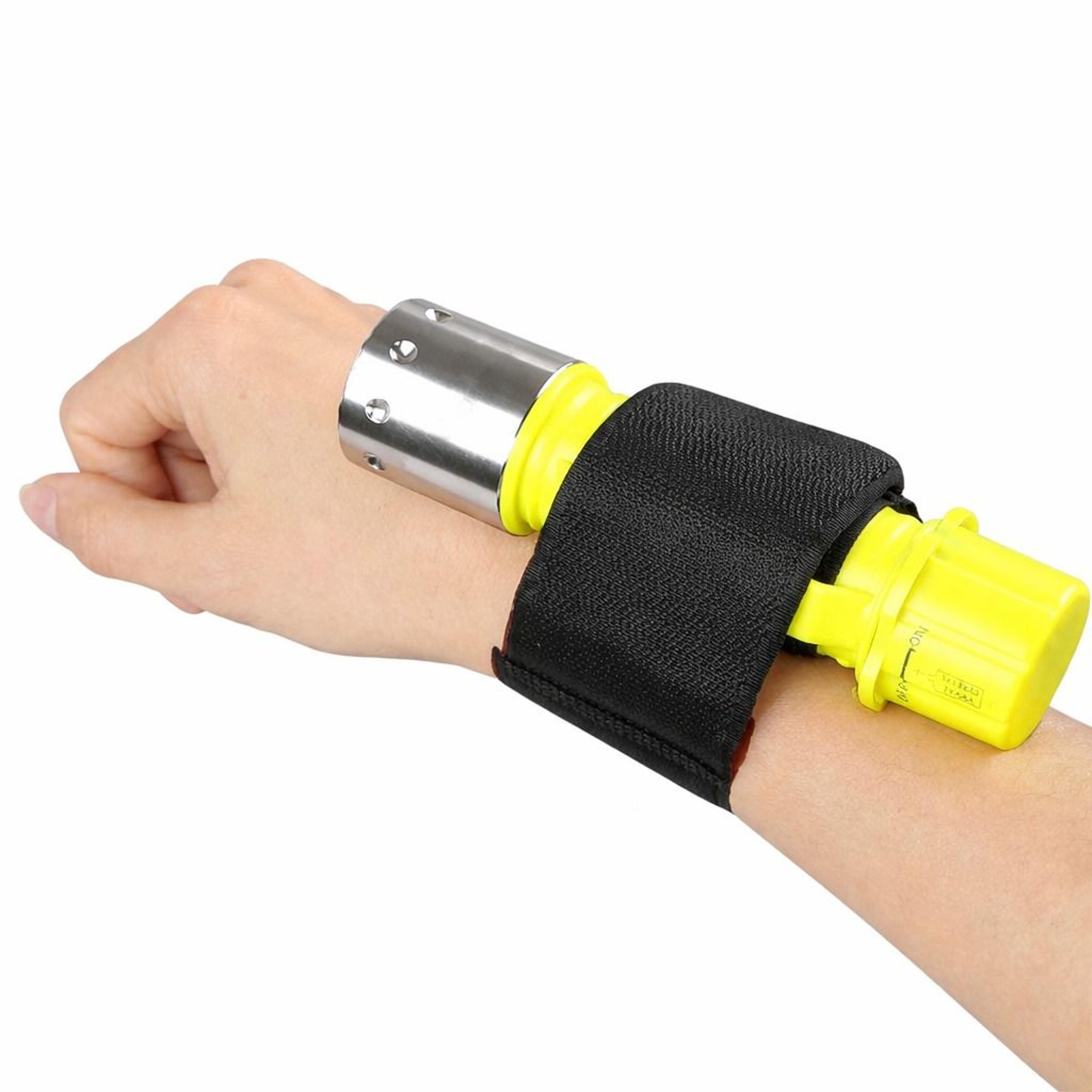 waterproof diving flashlight with led torch scuba dive light set