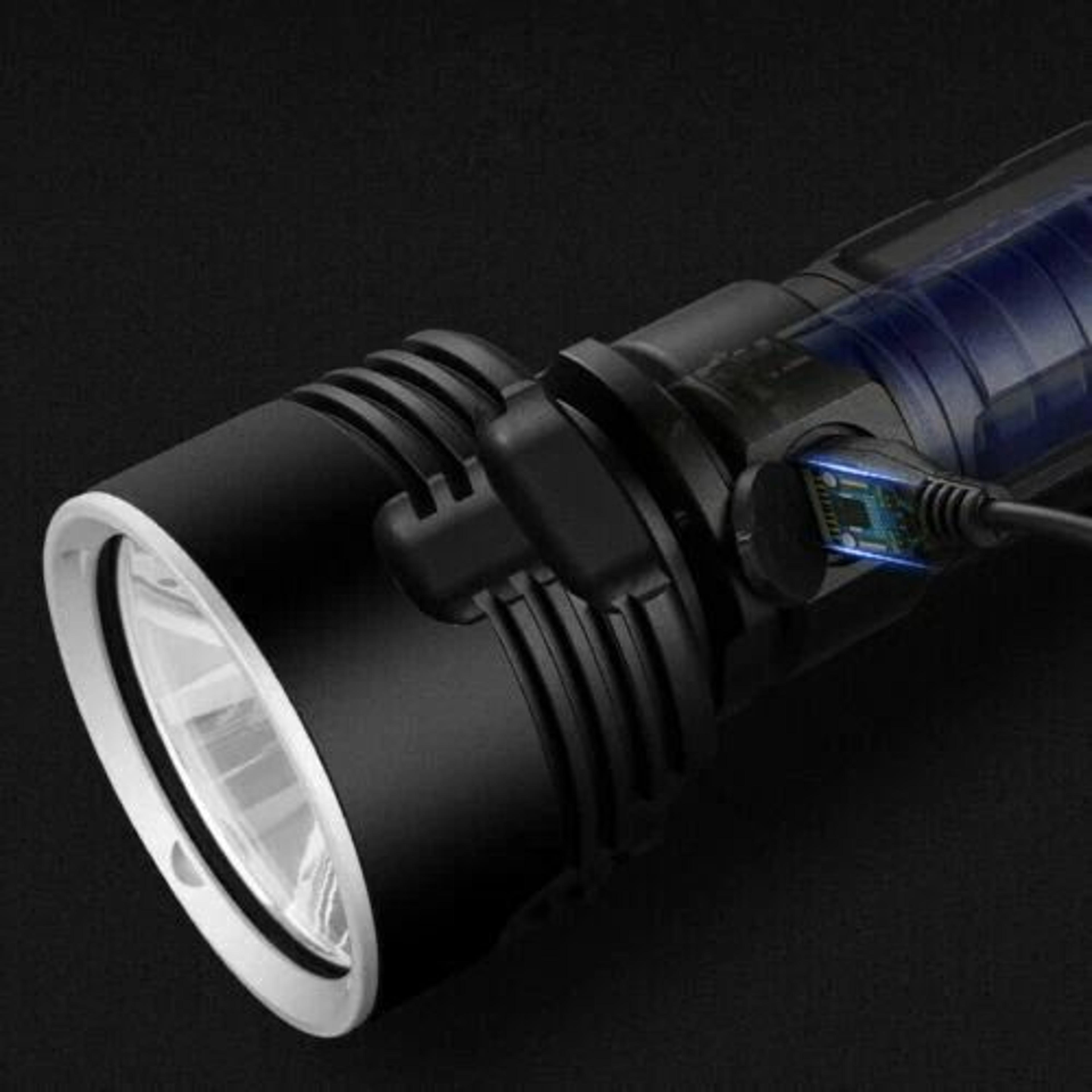 super bright led flashlight tactical, usb rechargeable torch for outdoor adventures