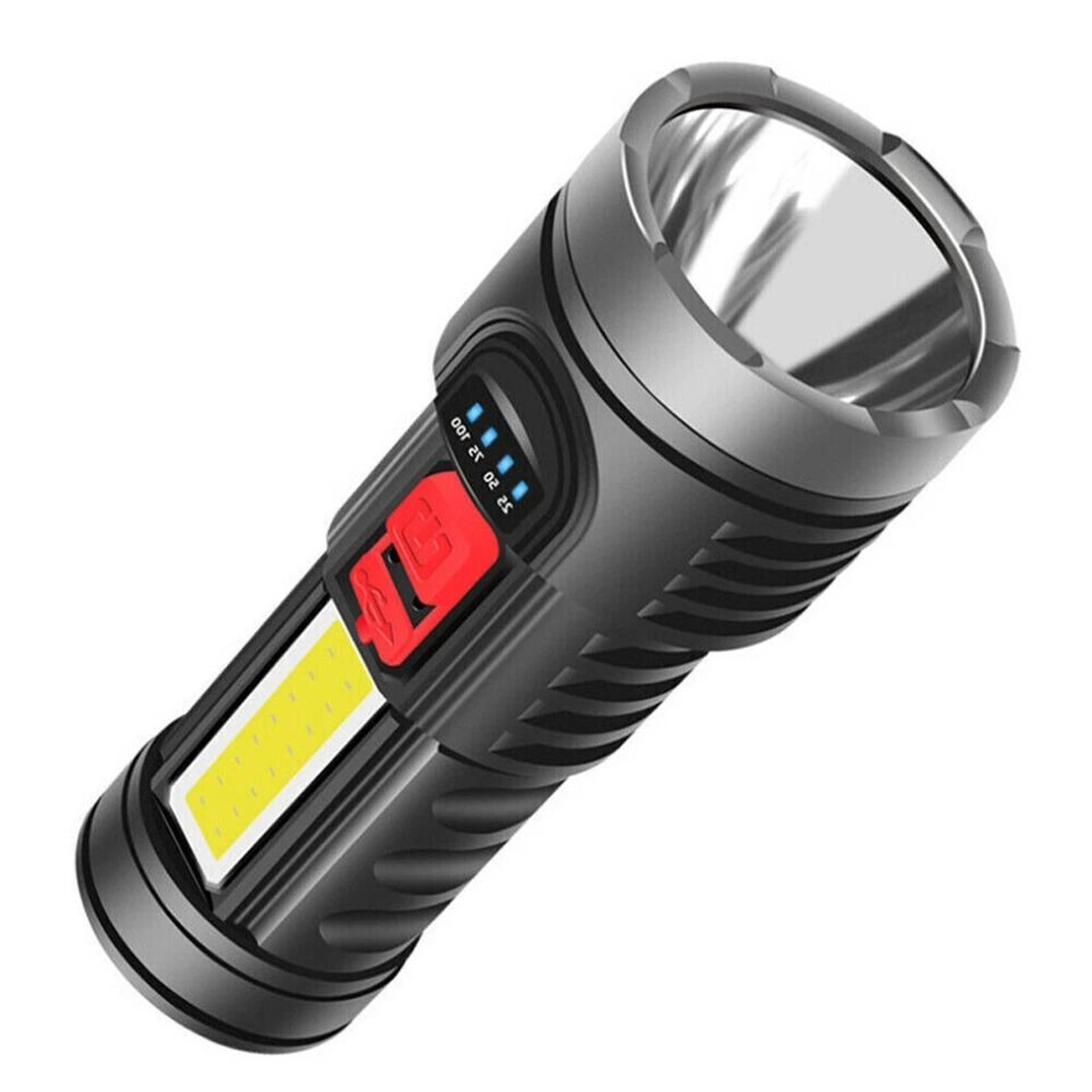 tactical rechargeable flashlight torch usb rechargeable & waterproof