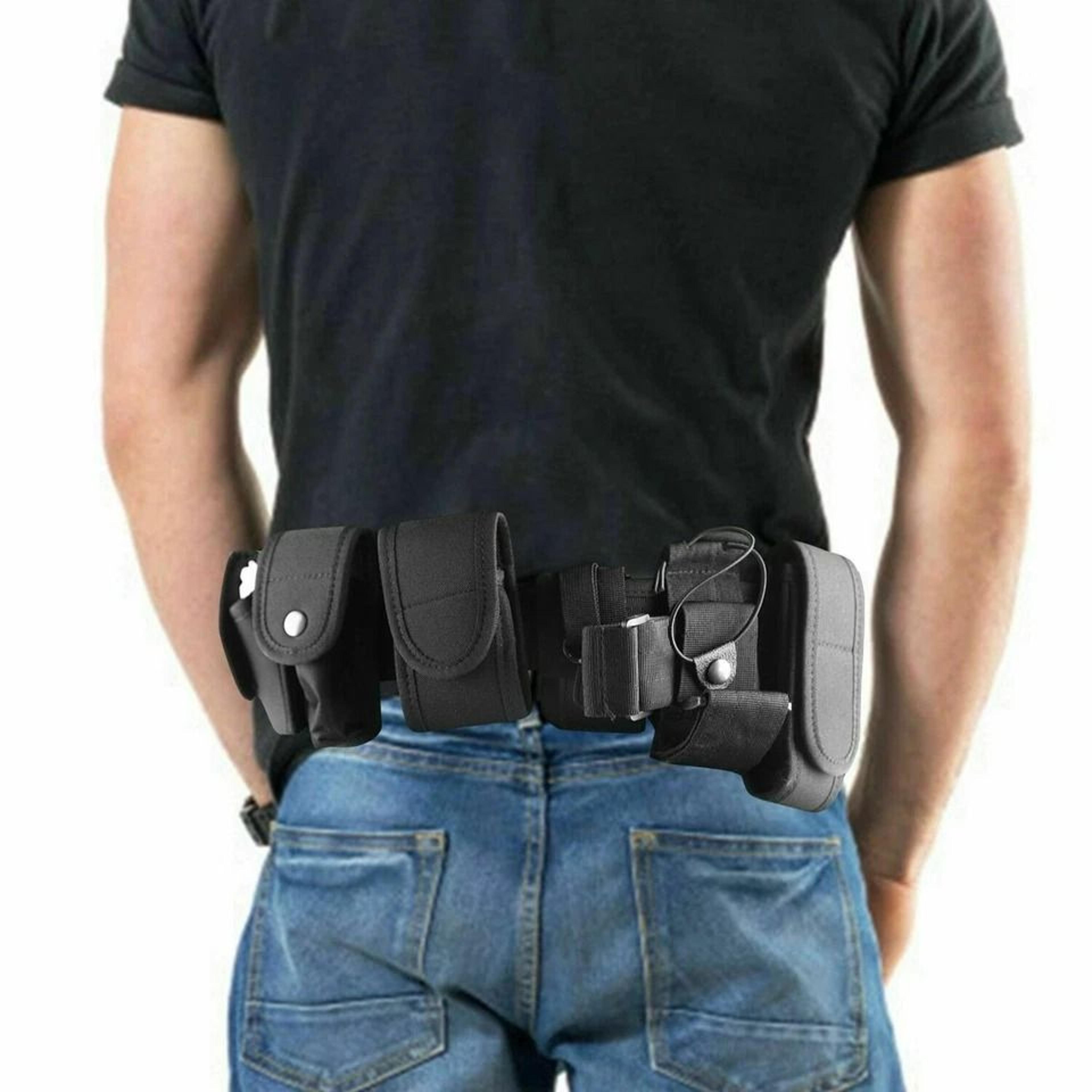 tactical duty belt with multi pouch system for police & security