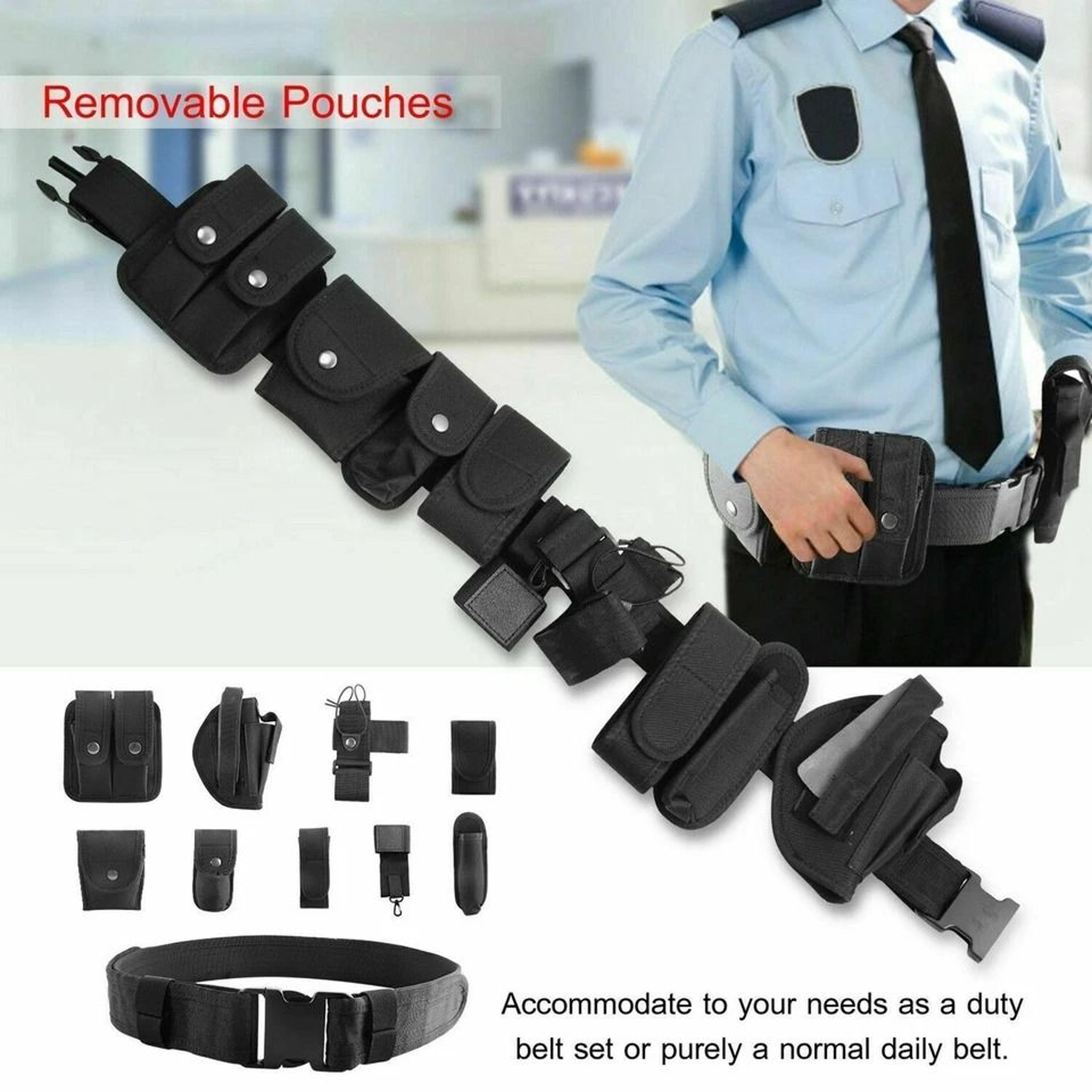Tactical Duty Belt With Multi Pouch System For Police  Security 8