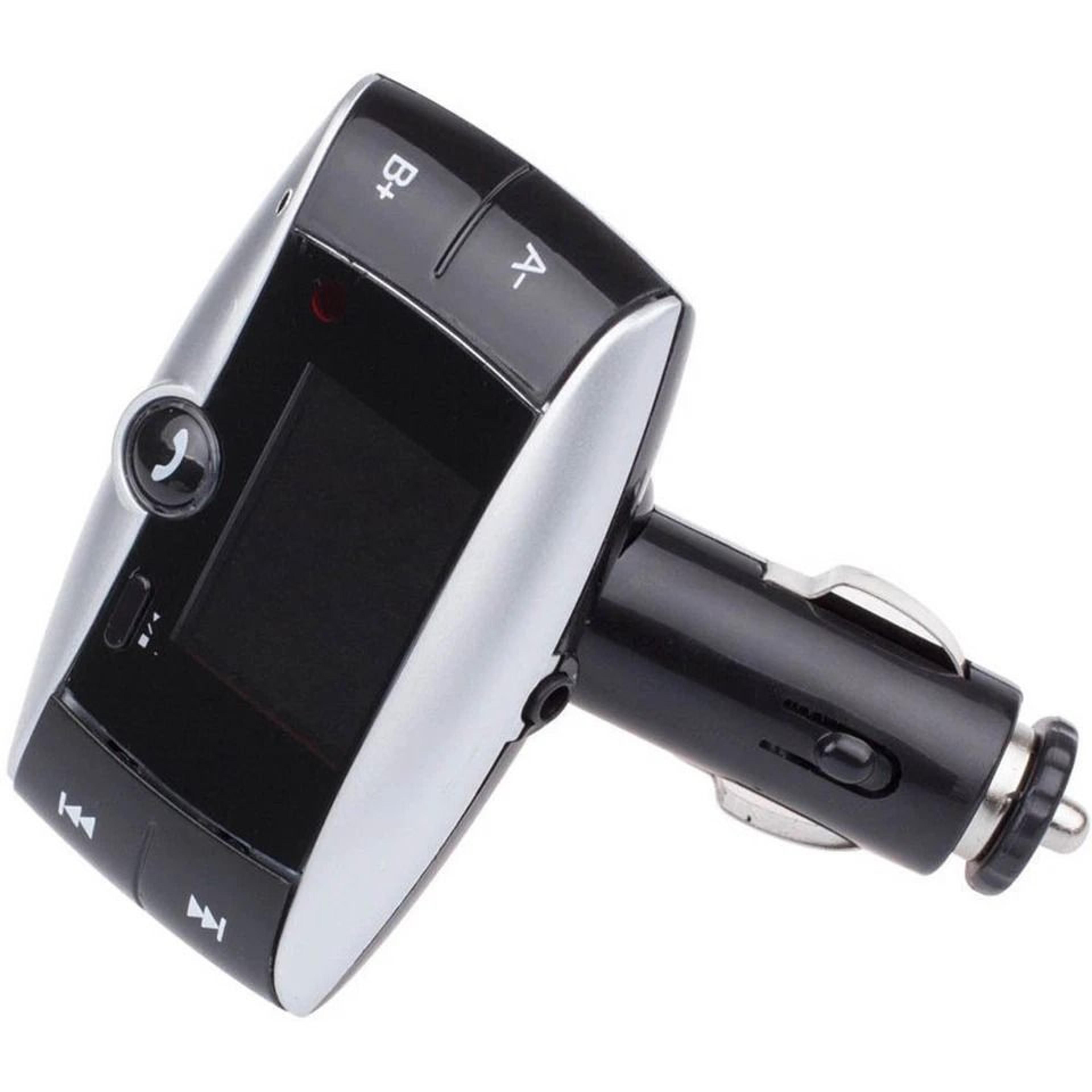 bluetooth wireless fm transmitter modulator car kit with lcd screen, remote