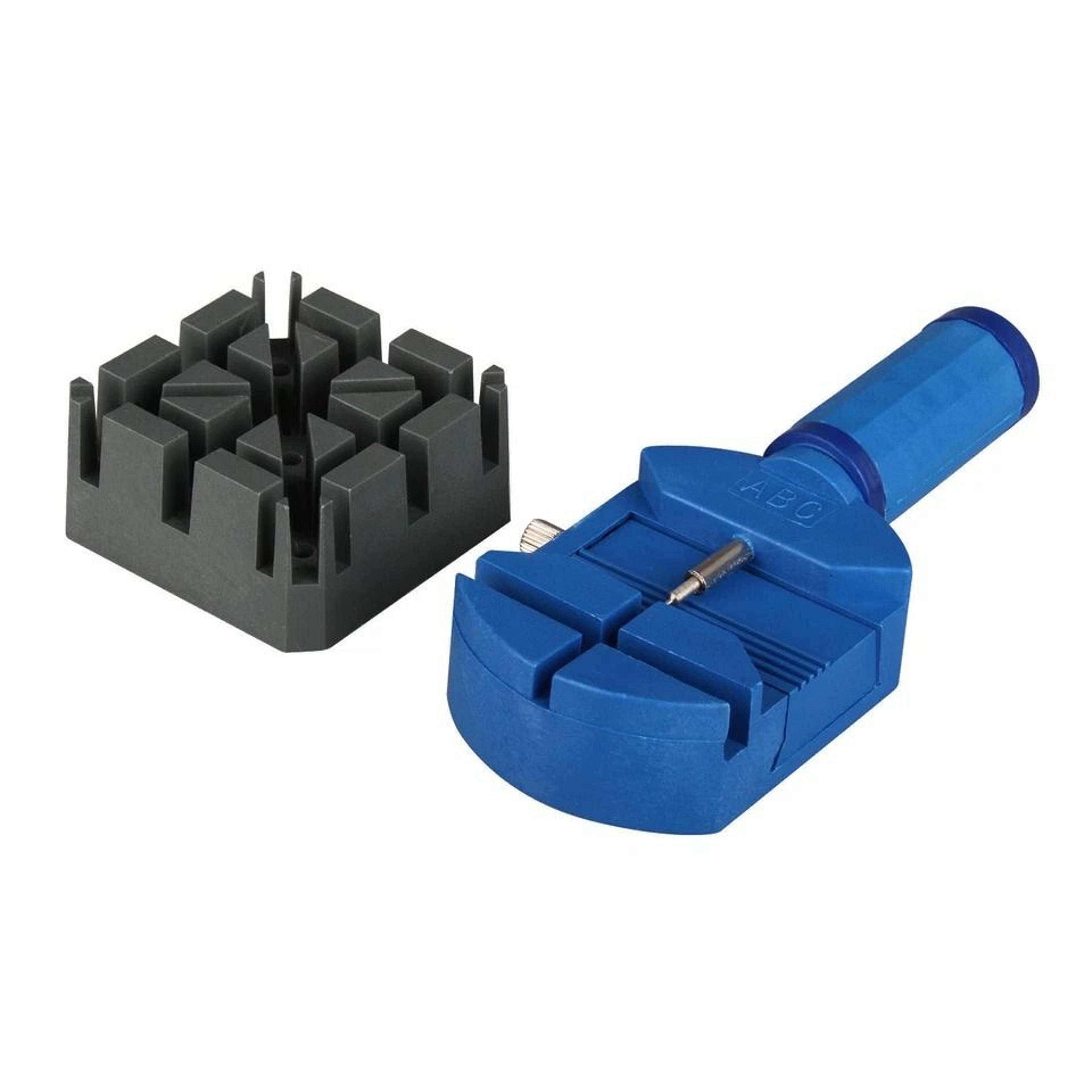 watch repair tool kit with link remover, spring bar tool & case opener