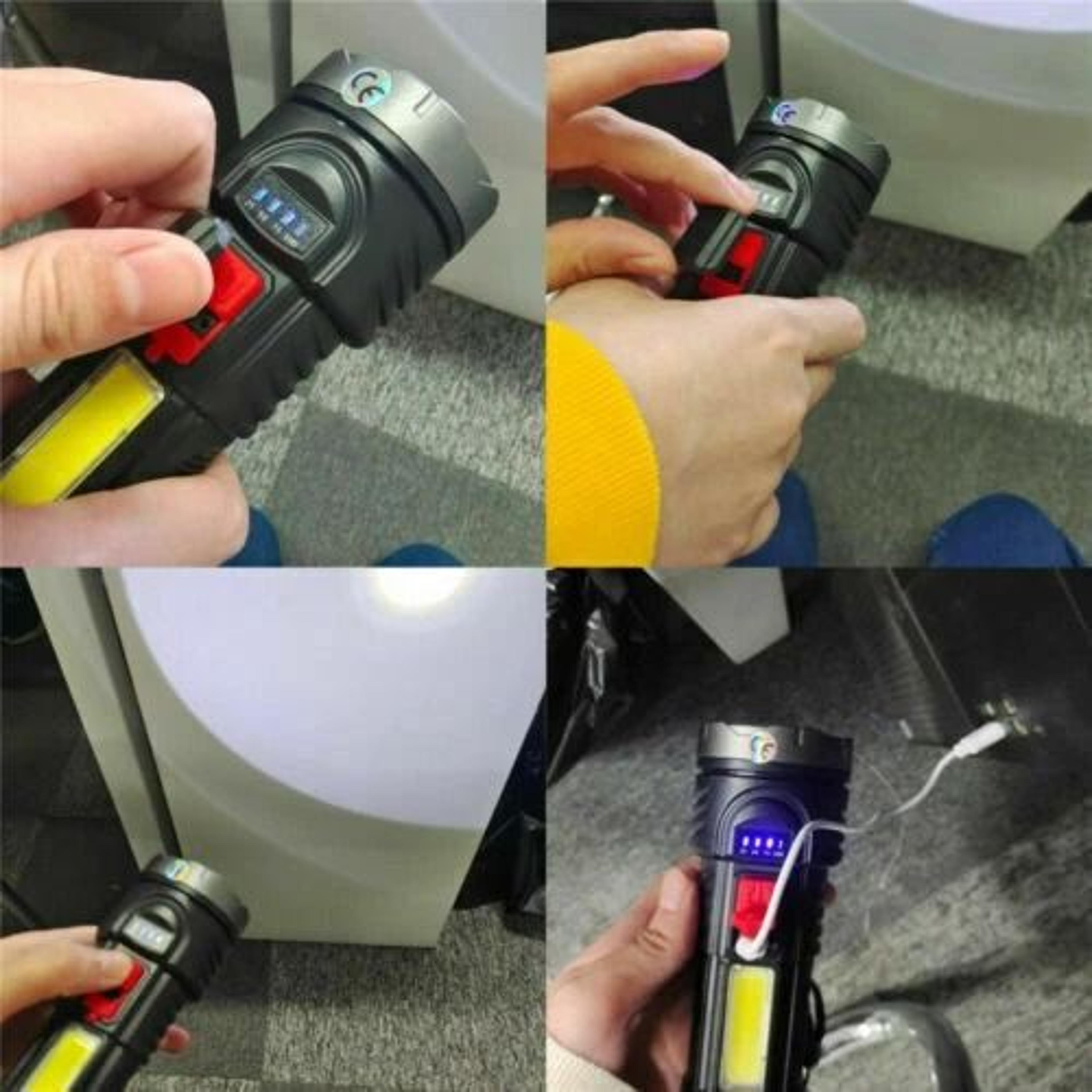 Super Bright Tactical Flashlight USB Rechargeable  Battery Waterproof LED Torch 1