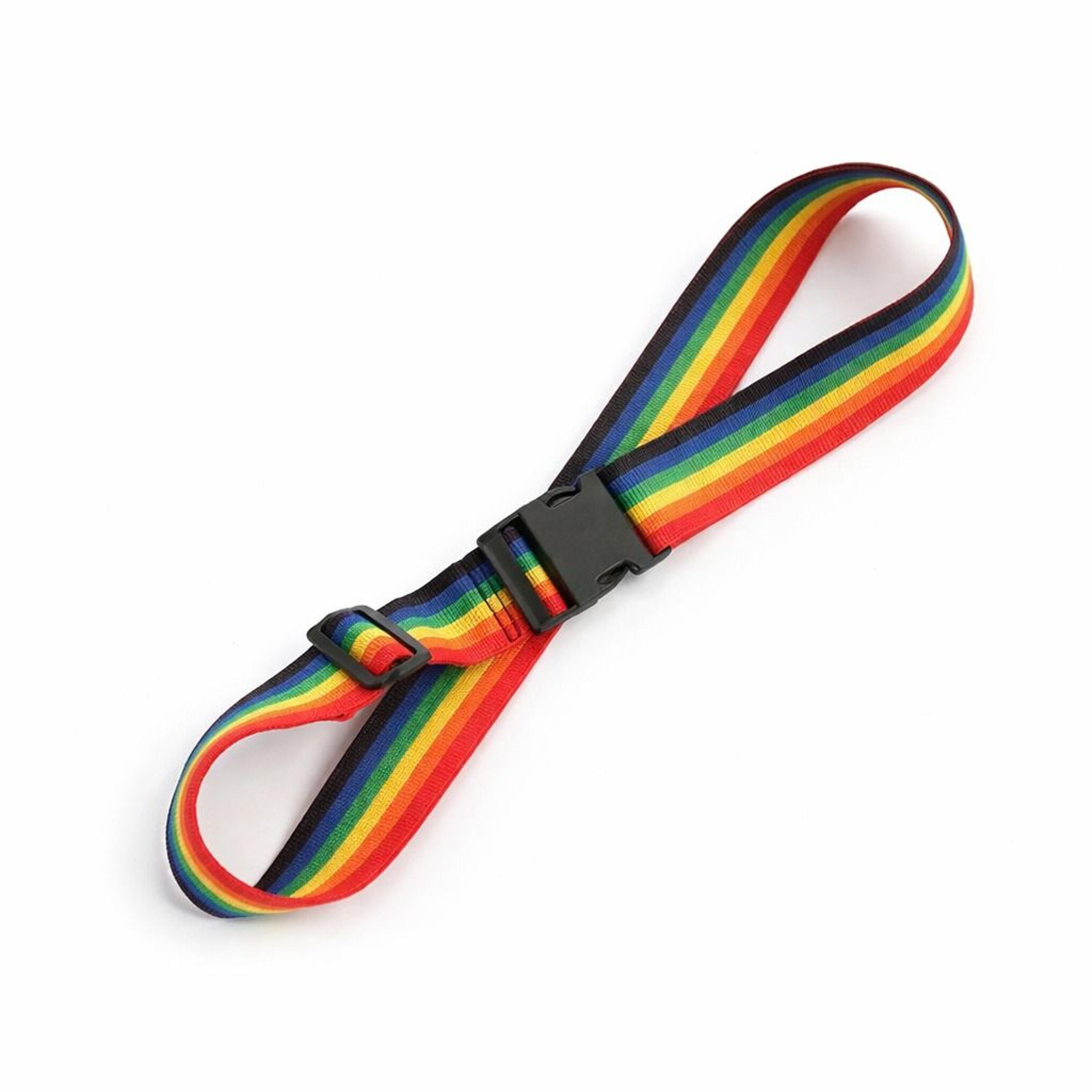rainbow luggage straps set adjustable travel suitcase straps for secure, easy identification