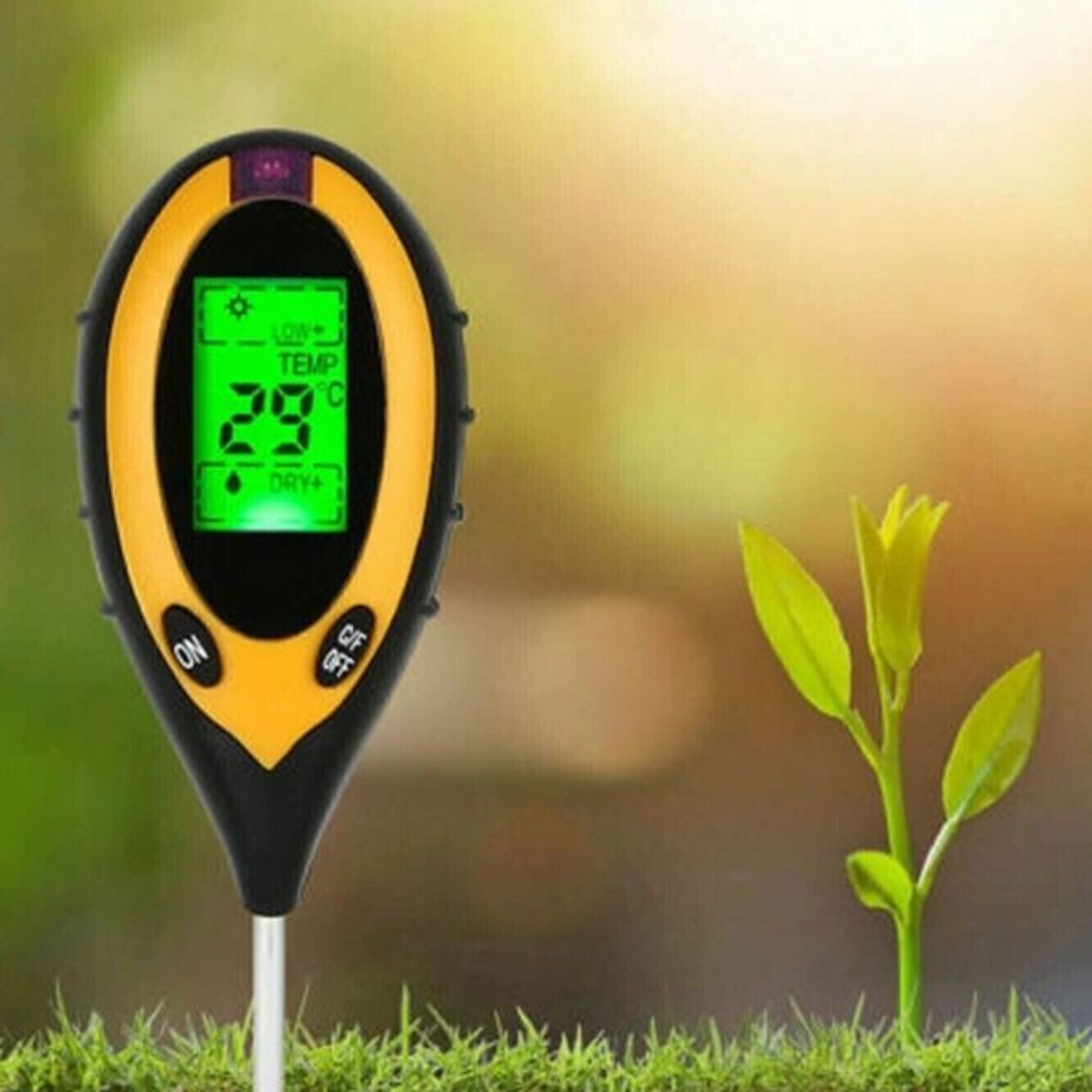 soil ph tester for garden moisture, light, temperature meter for indoor & outdoor plants