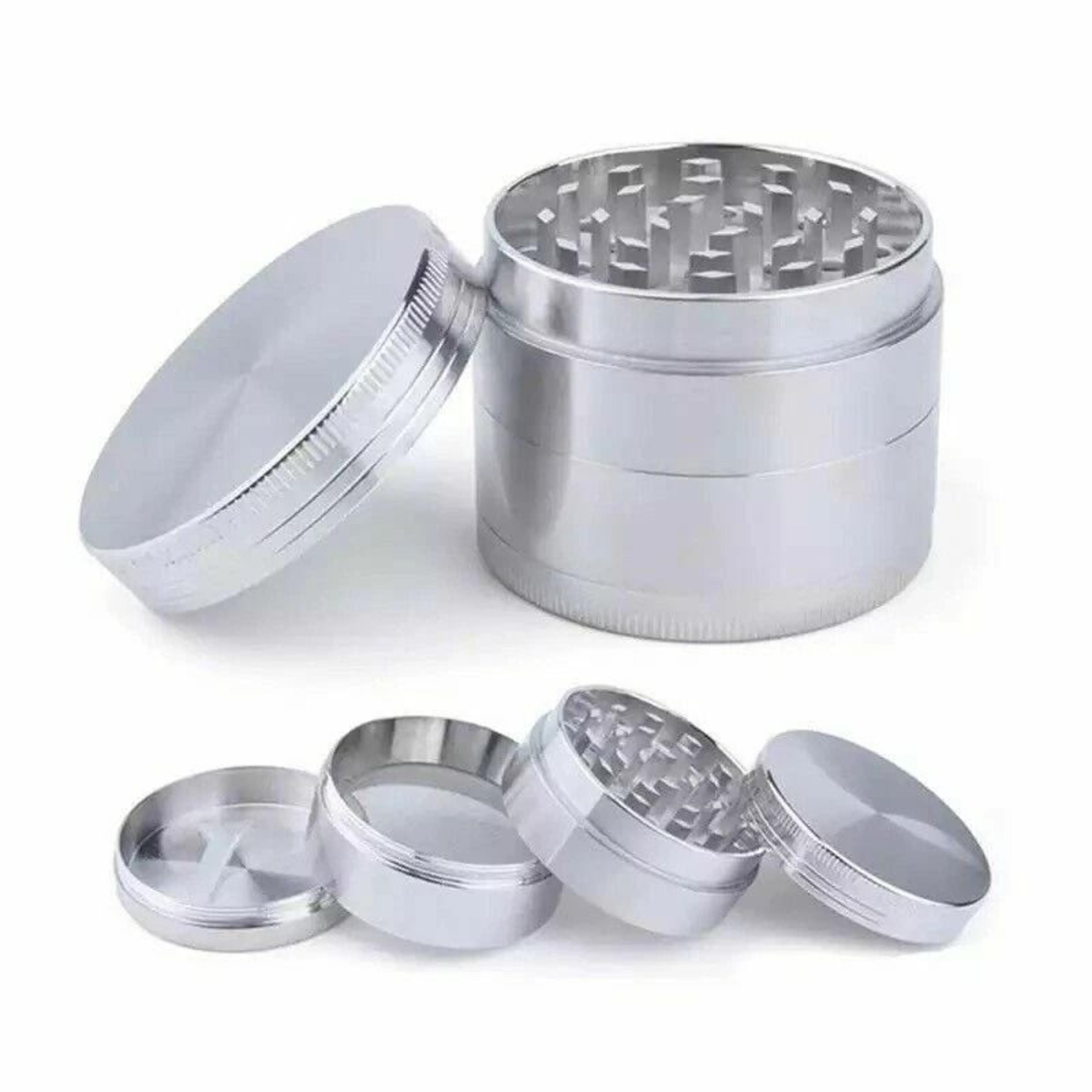 zinc alloy tobacco grinder with leaf design spice crusher