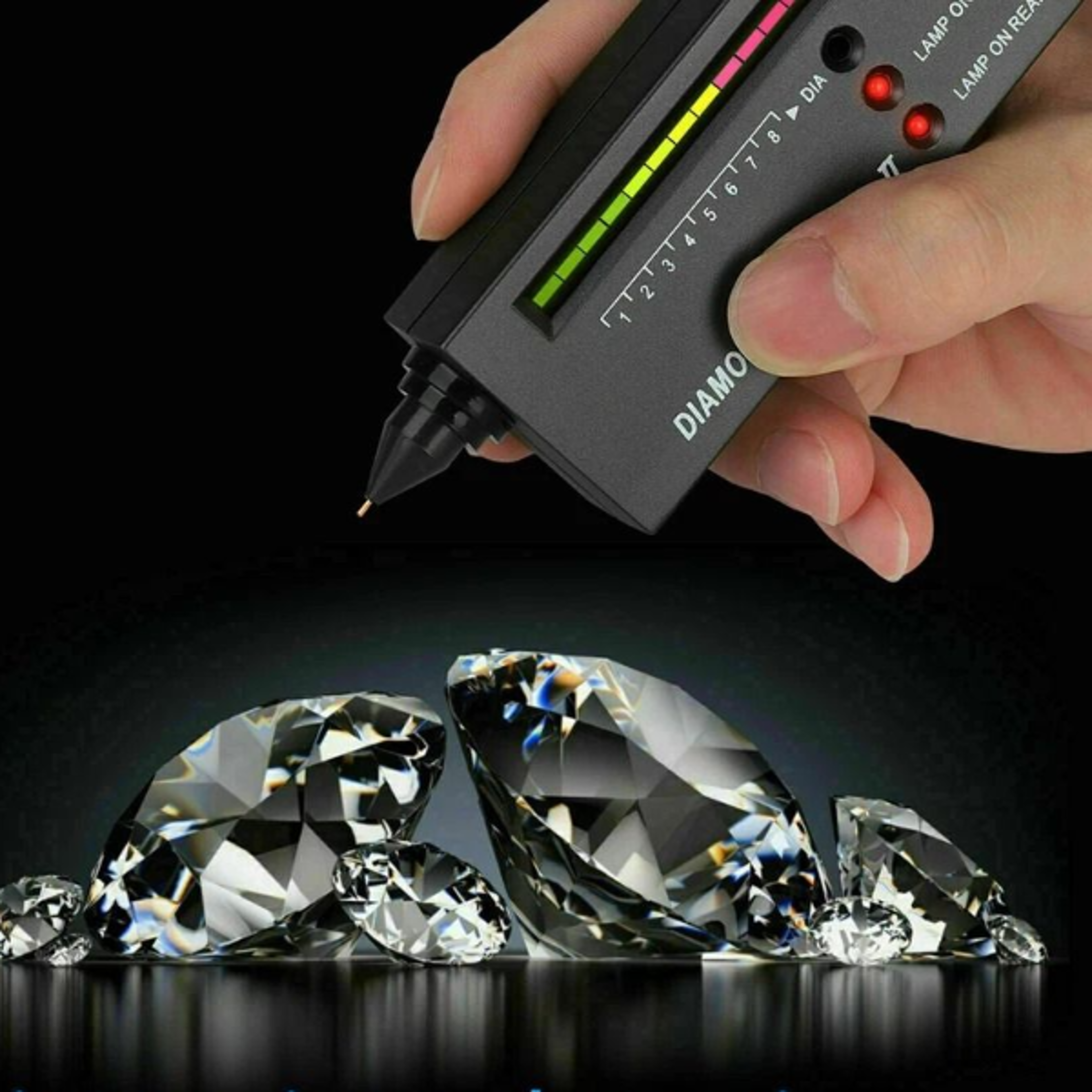 diamond jeweler tool kit portable gemstone tester, selector testing gold pen for jewelry & precious stones
