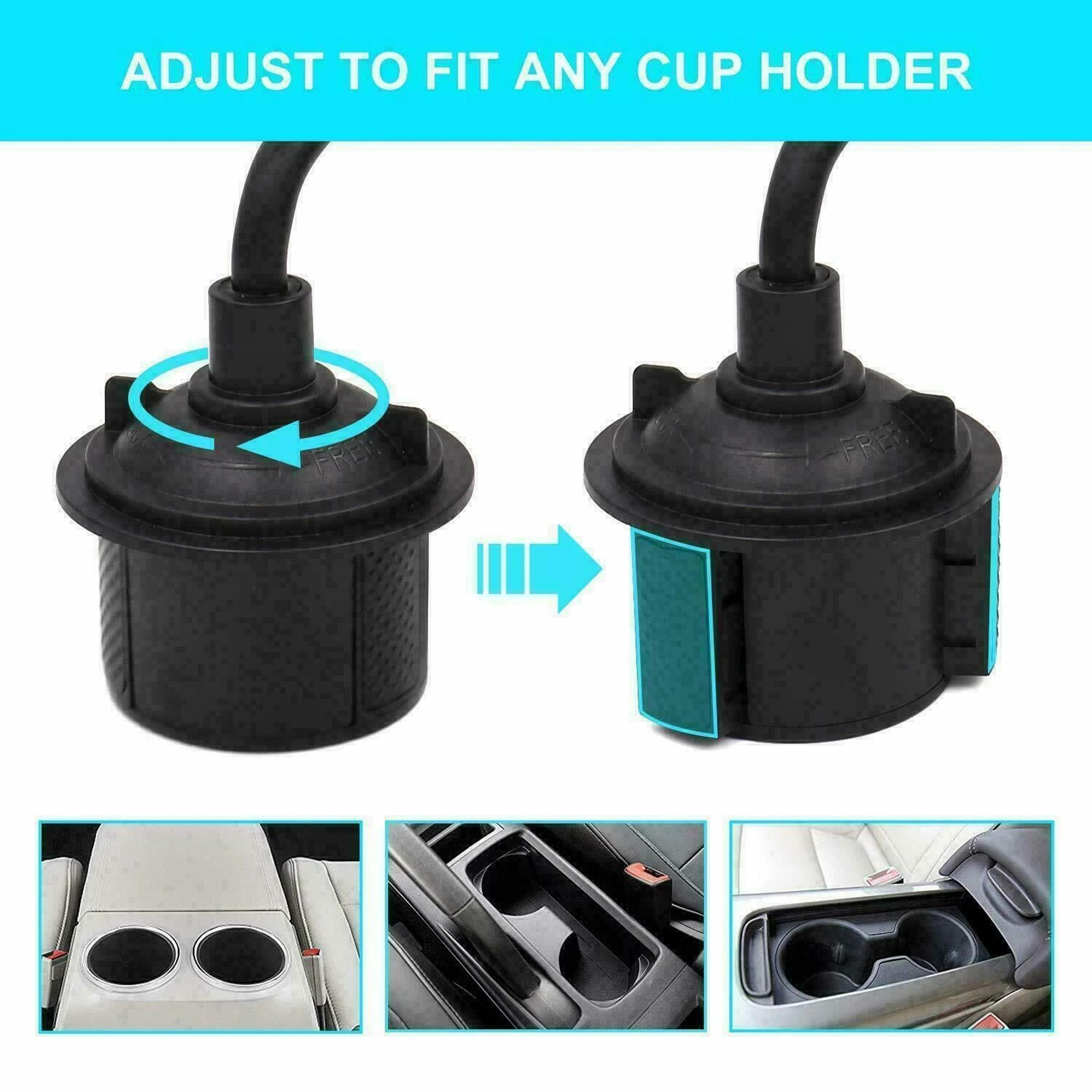 Universal Adjustable Car Mount With Gooseneck Cup Holder For Cell Phones 2