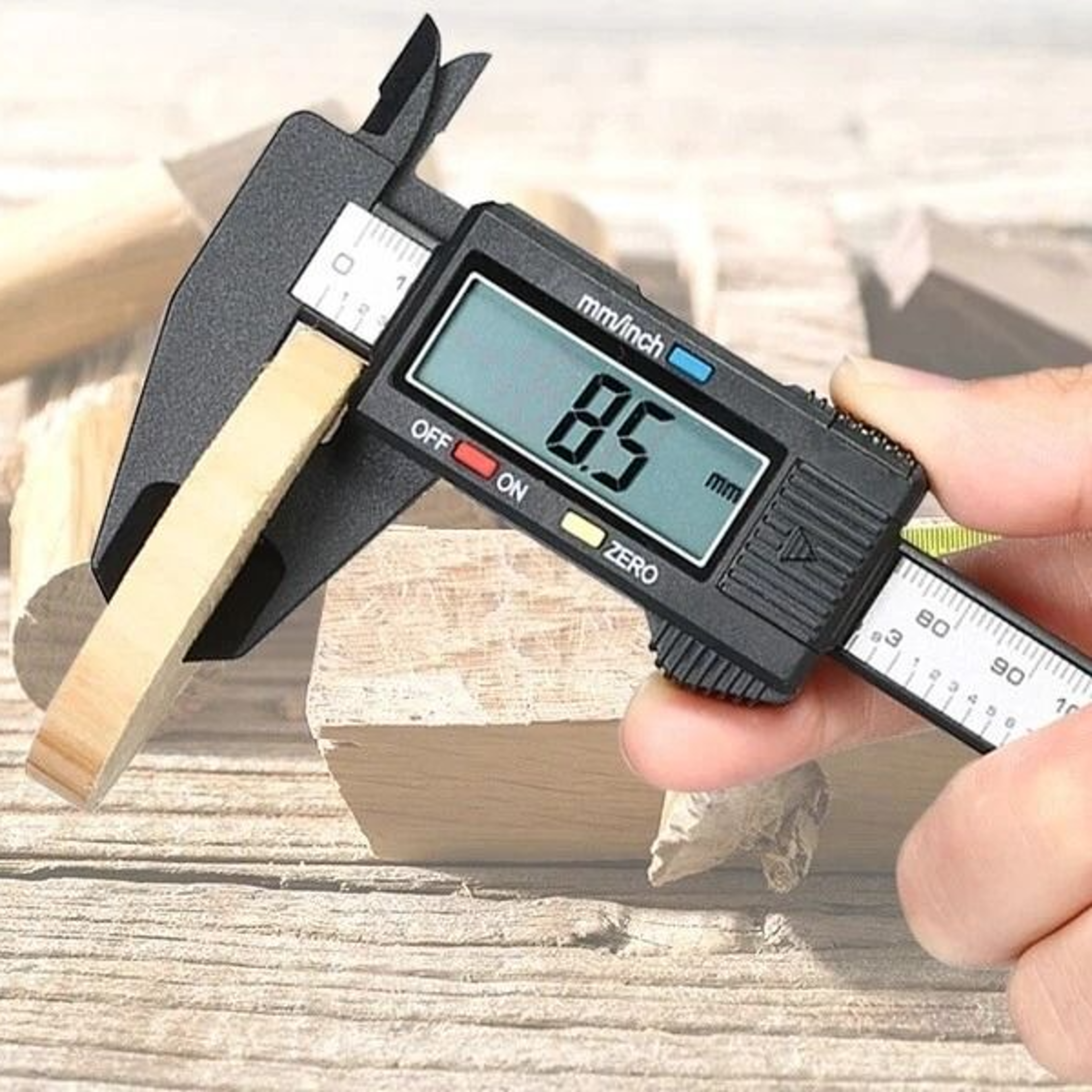 carbon fiber digital vernier caliper micrometer gauge with lcd display