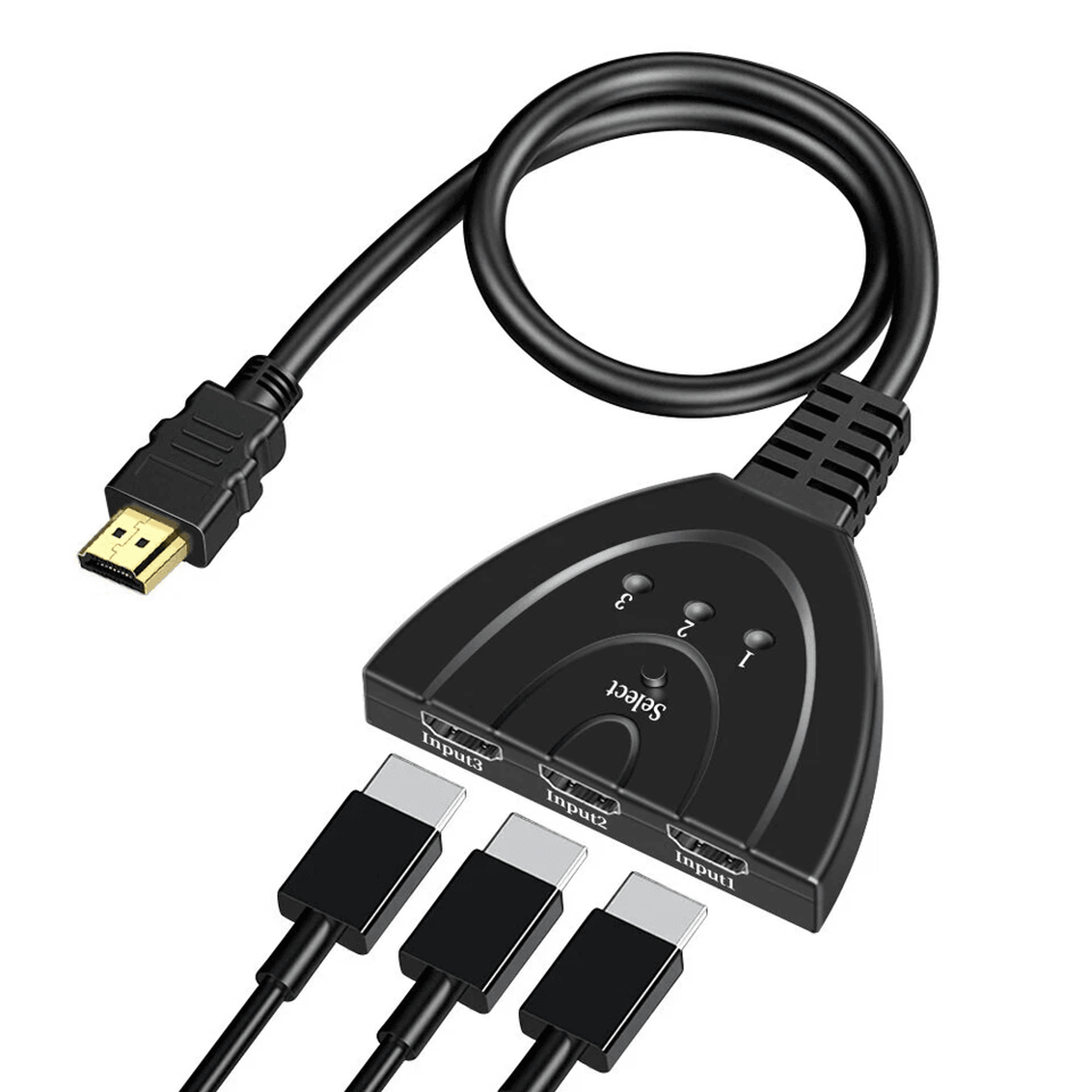 HDMI Splitter Cable Switcher Hub Adapter For HDTV PS4 Xbox 4