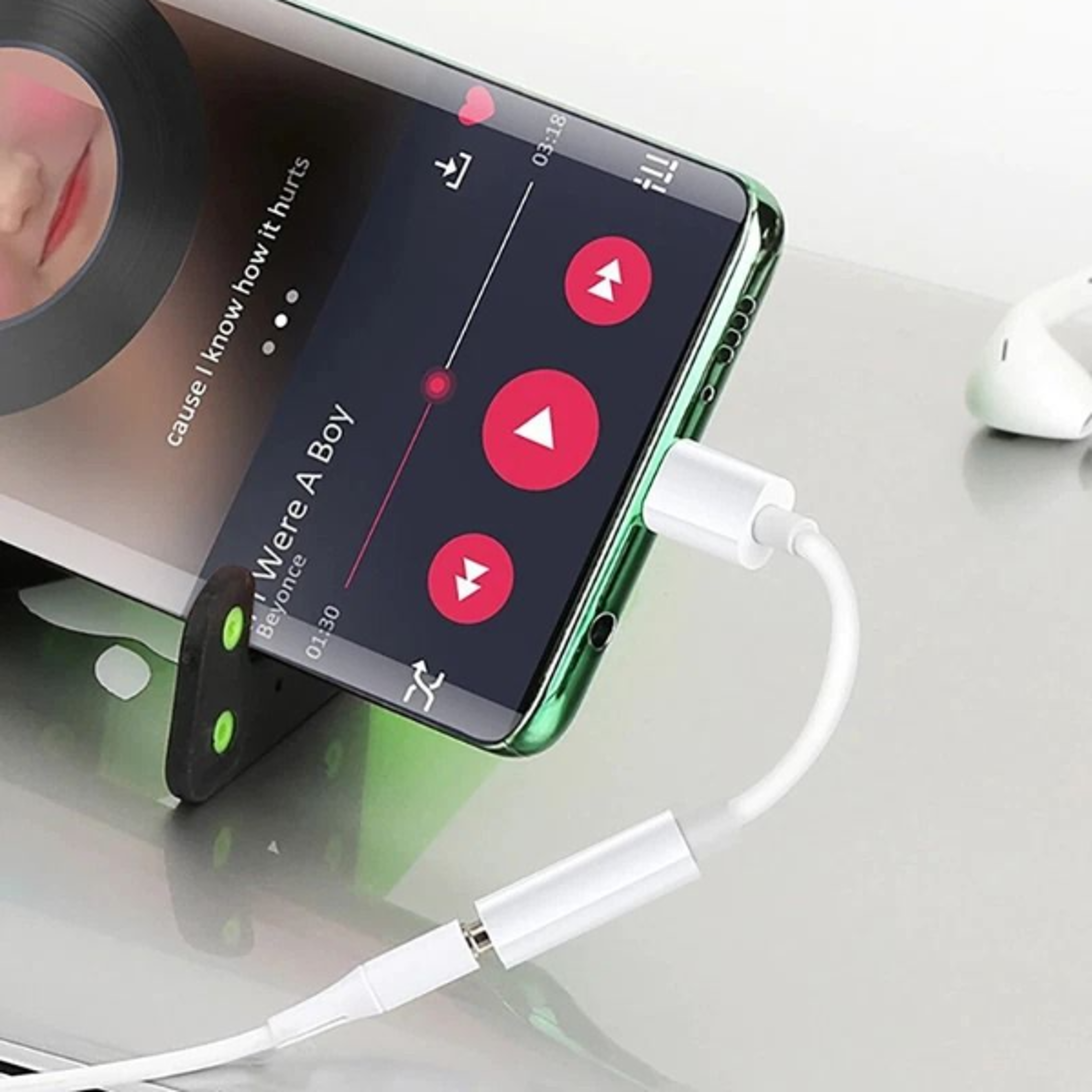 audio jack adapter cable for headphones and earphones