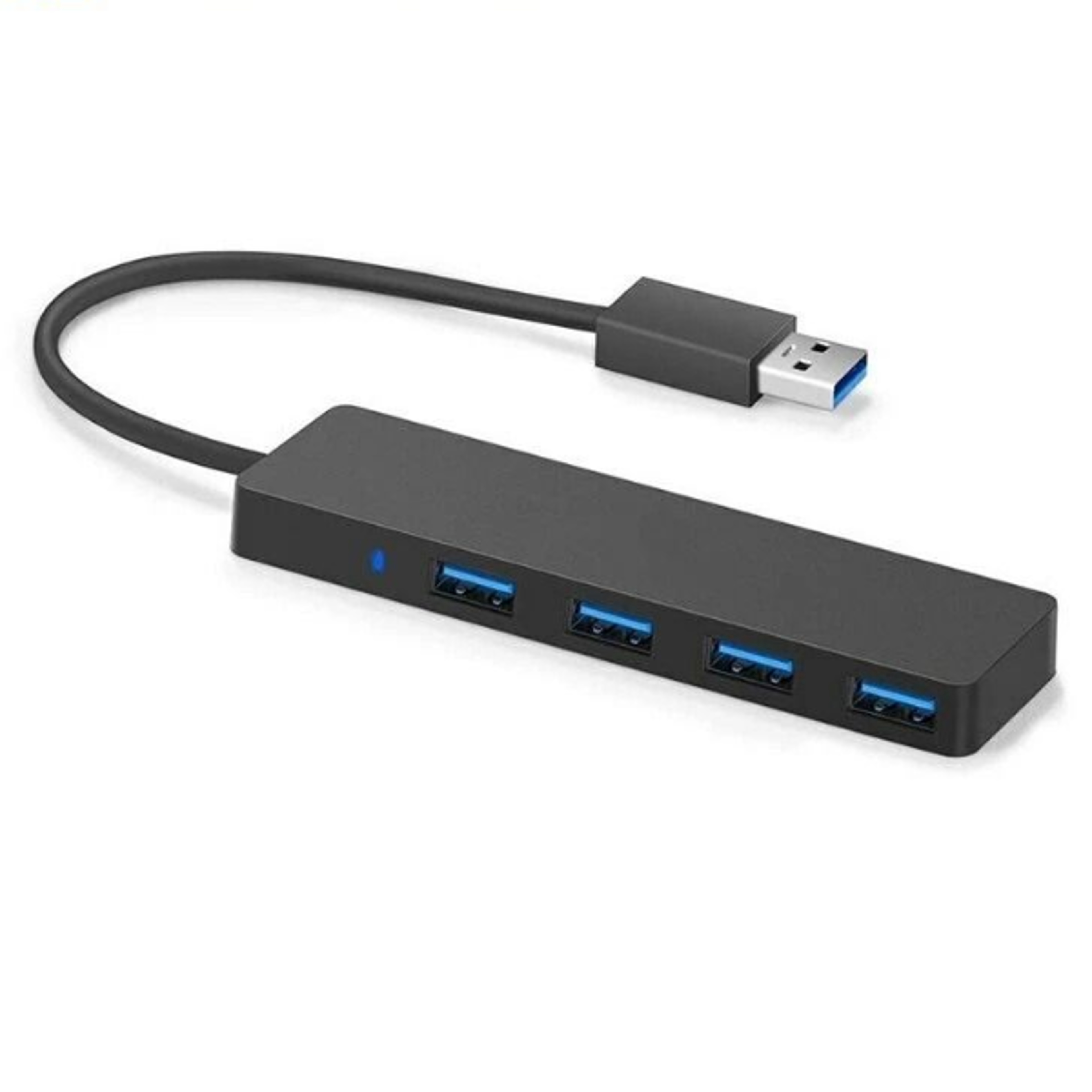 usb hub adapter for pc, mac & laptop ultra slim, superspeed data charger