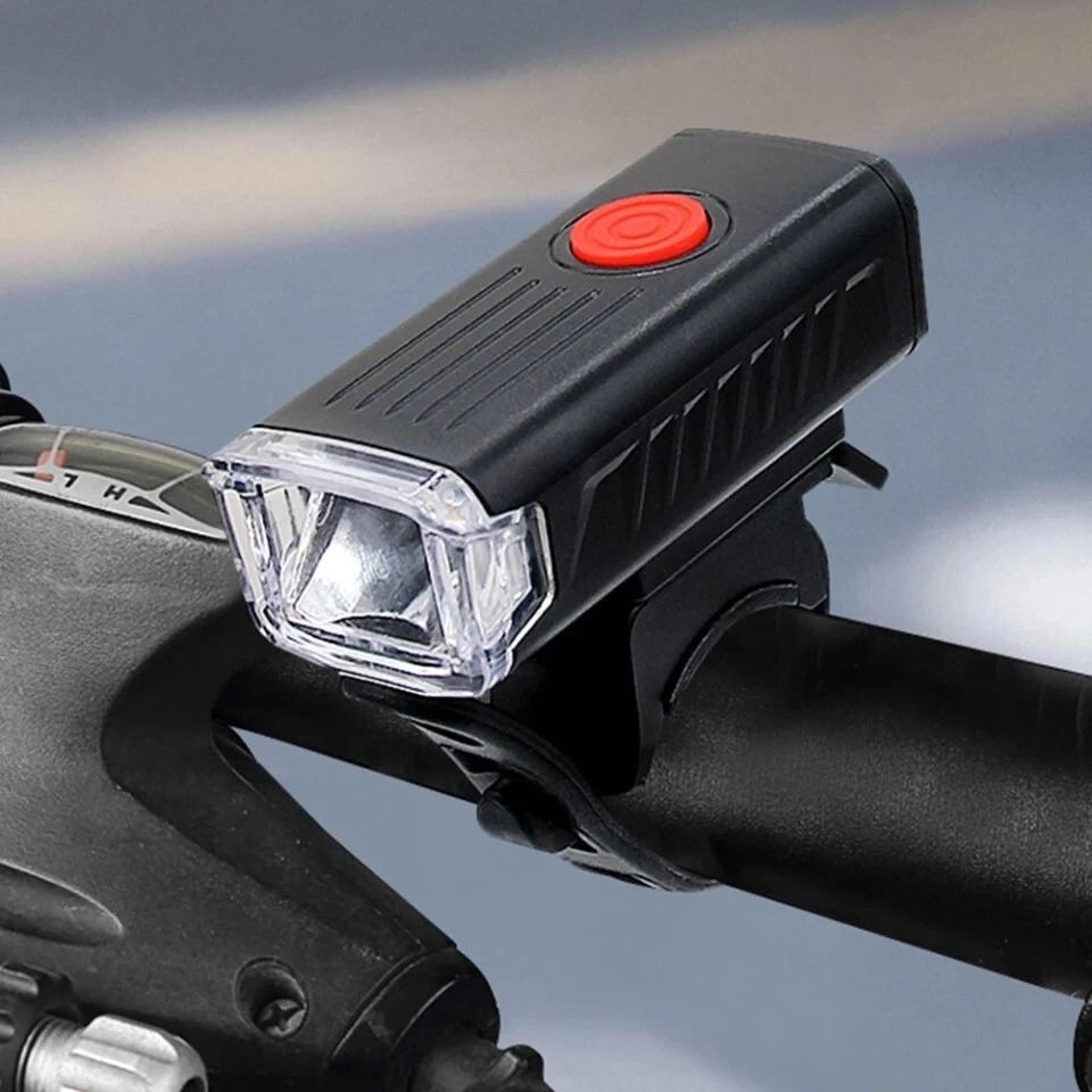 usb rechargeable led bicycle headlight & rear lamp set waterproof & high brightness cycling lights