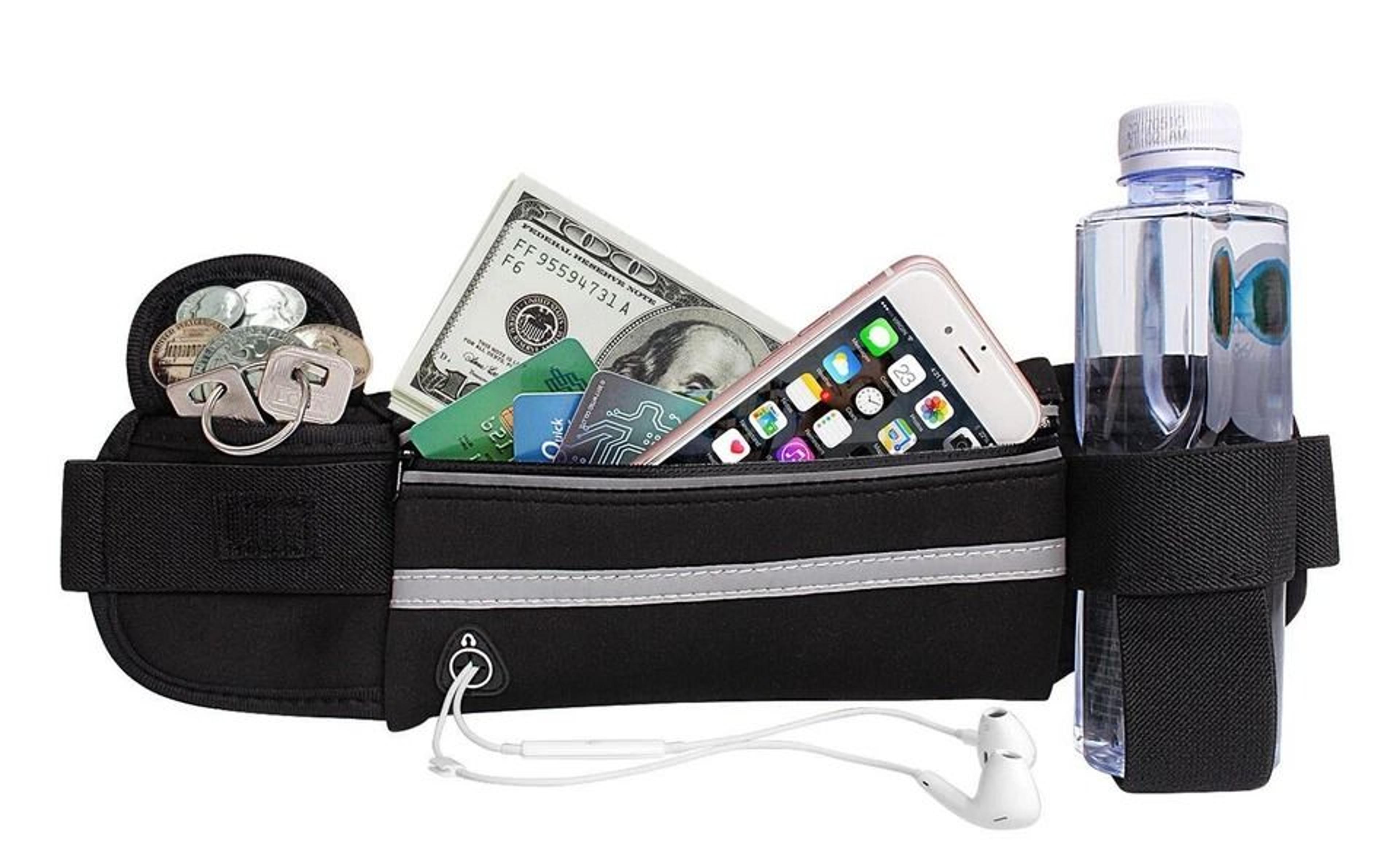 waterproof running fanny pack with adjustable waist strap ideal for sports & outdoor activities